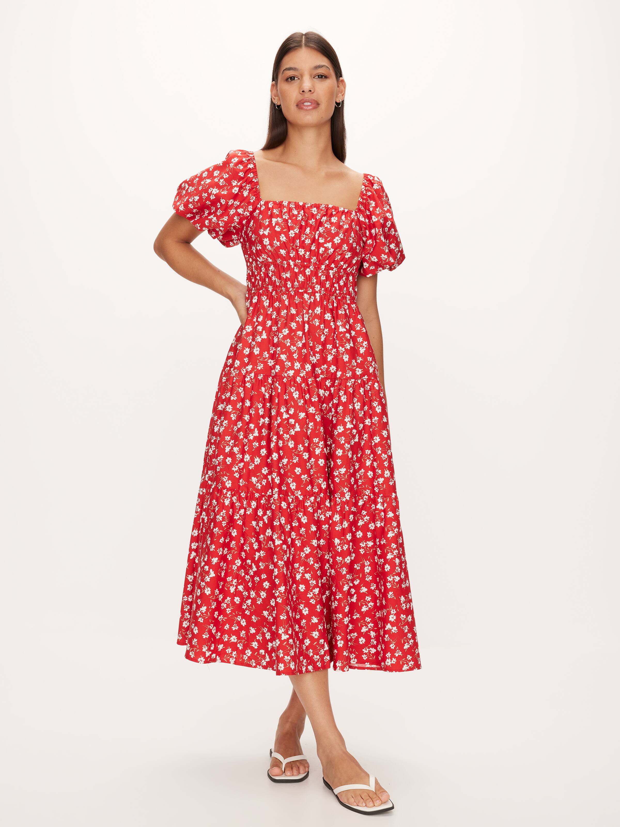 Mon Puff Sleeve Midi