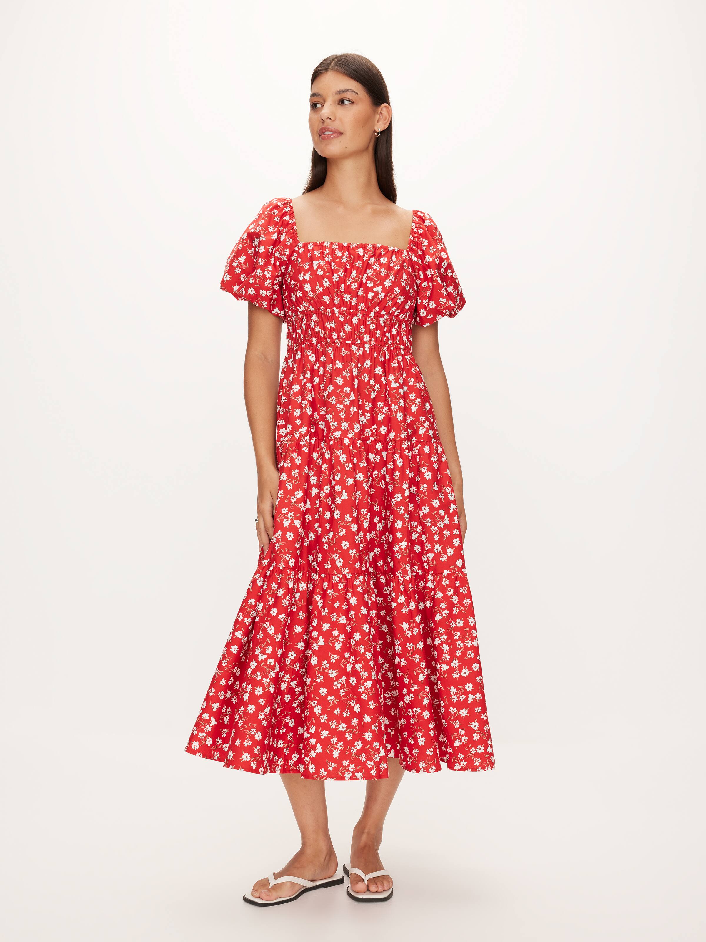 Mon Puff Sleeve Midi