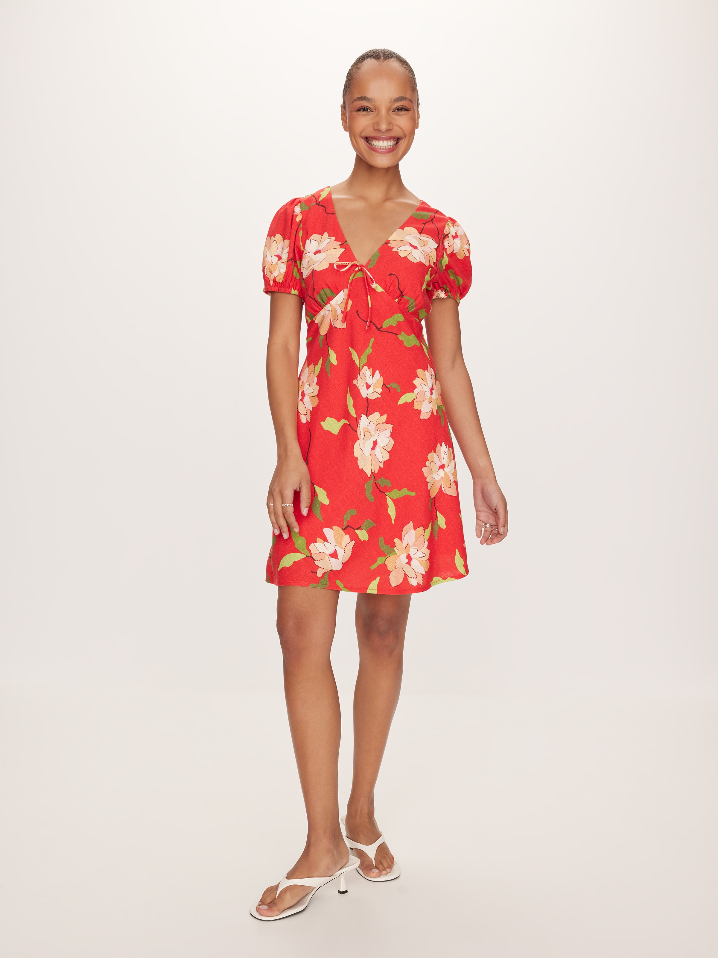 Penny Puff Sleeve Mini Dress