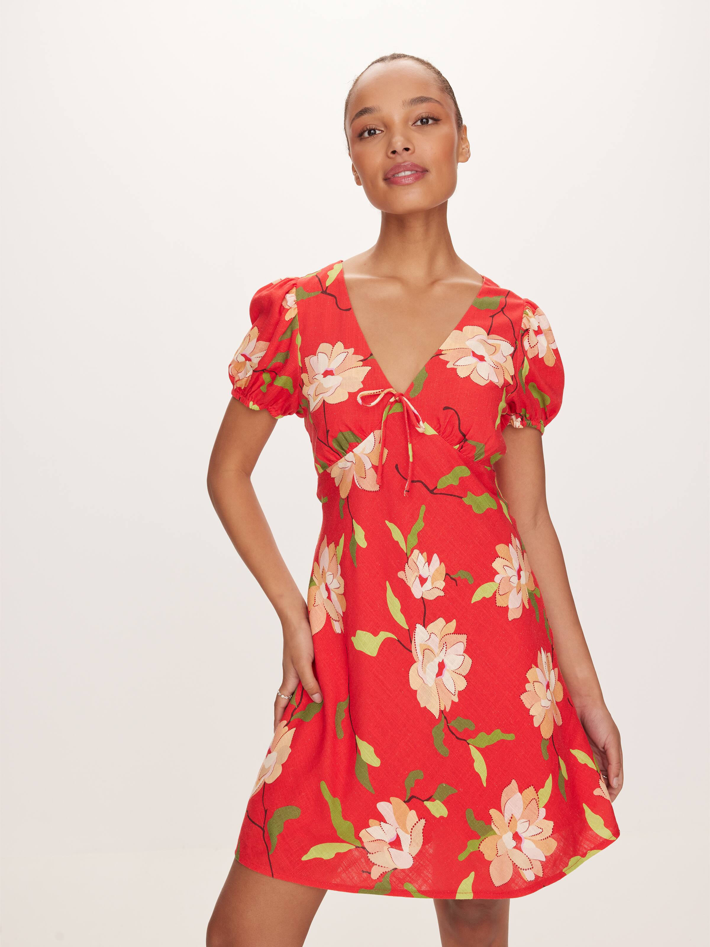 Penny Puff Sleeve Mini Dress