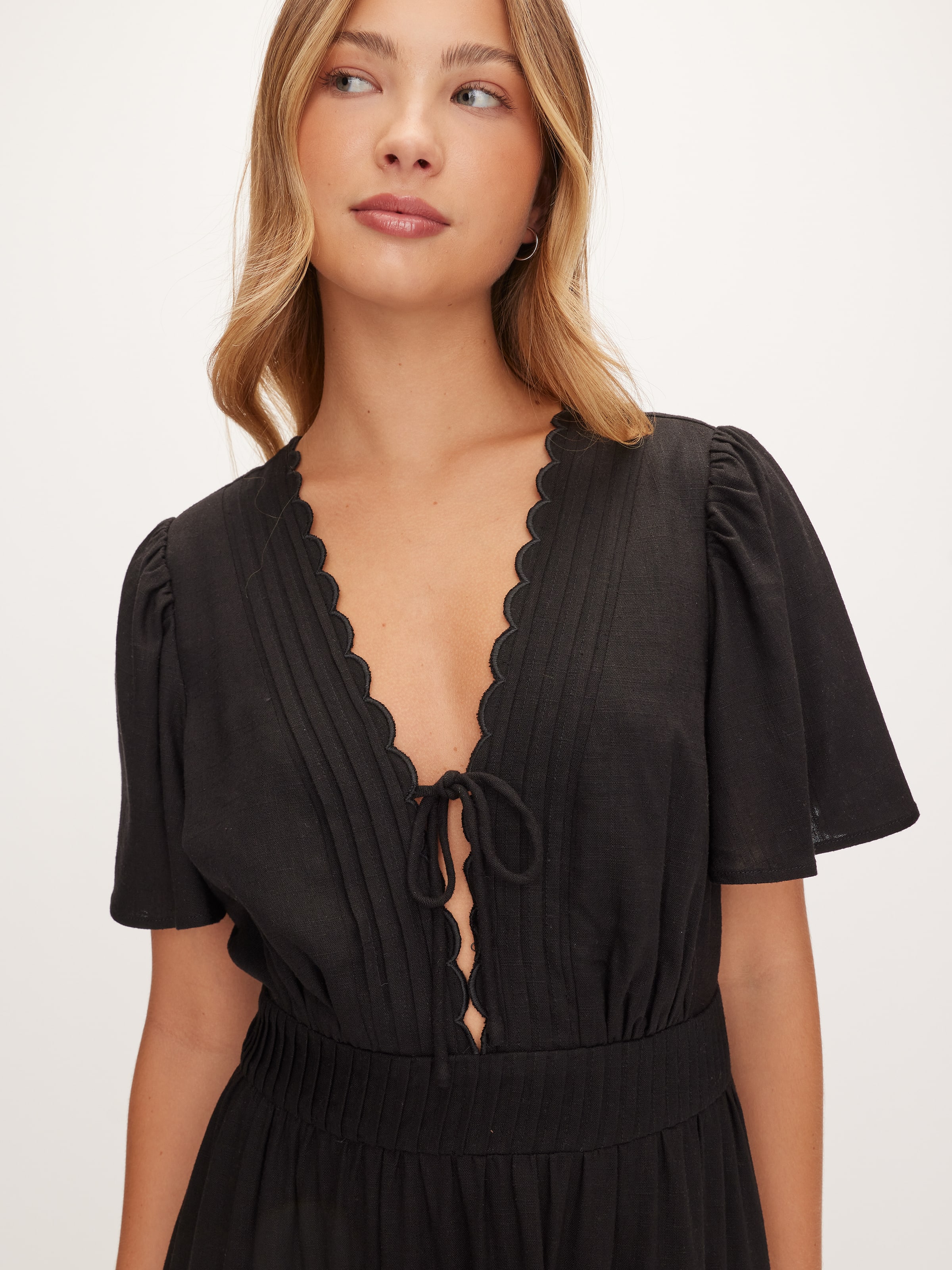 Sophie Scallop Midi Dress