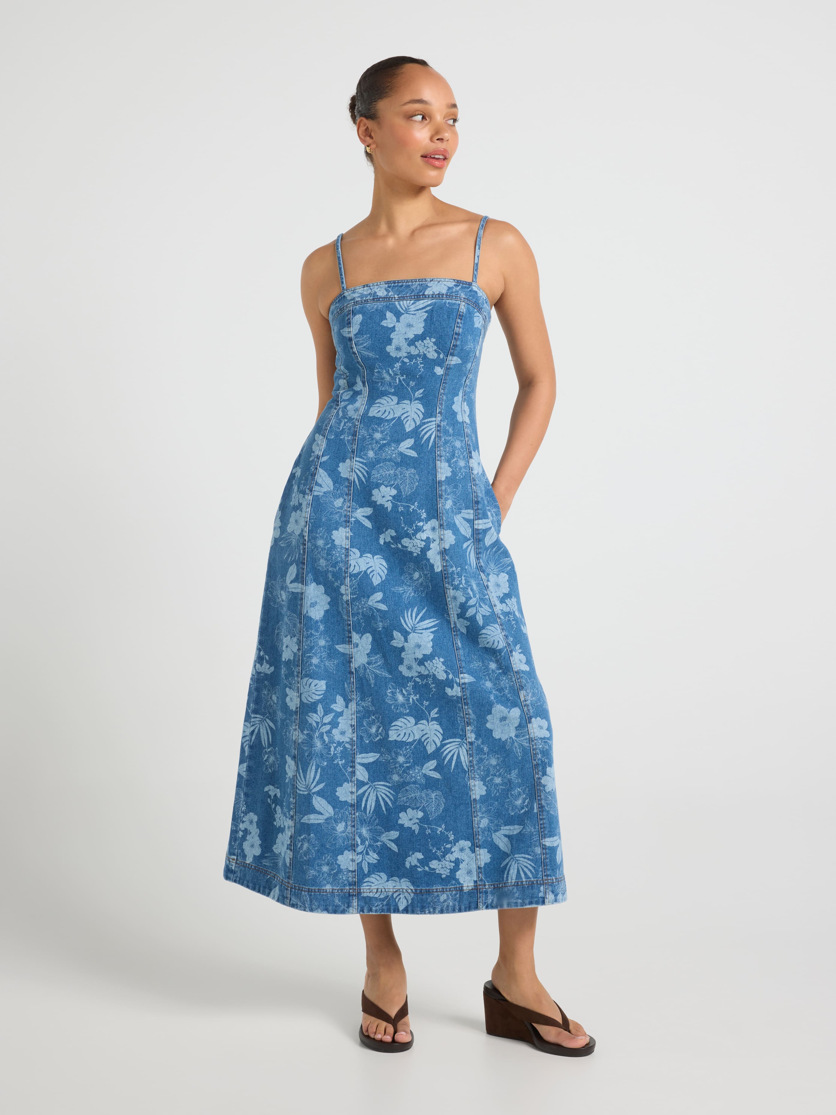 Soraya Denim Midi Dress
