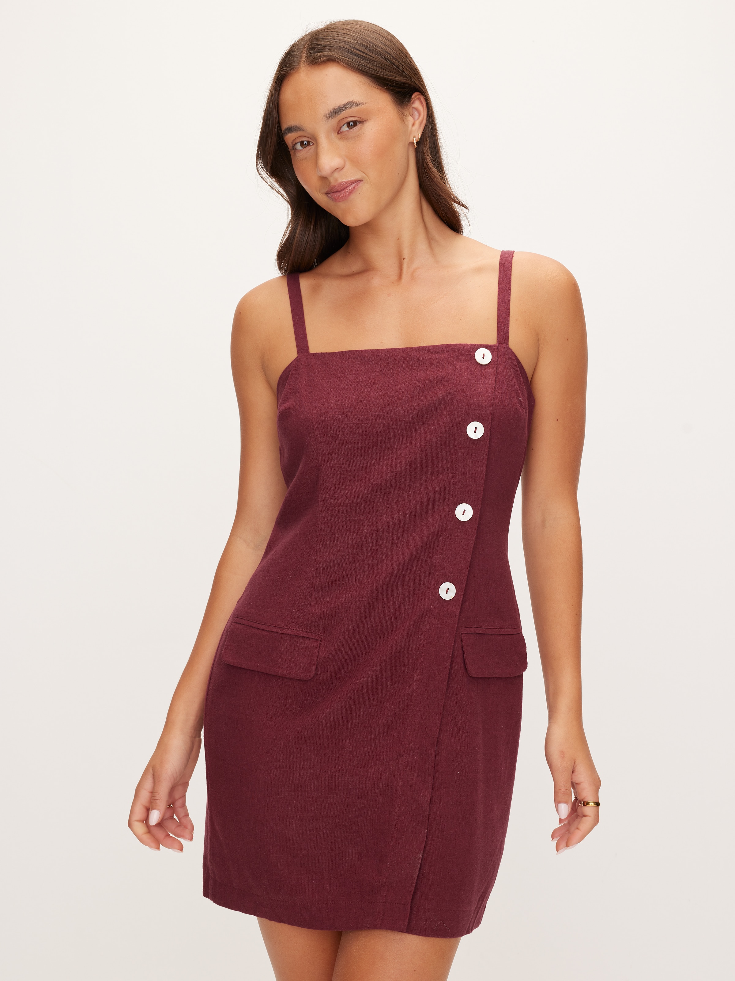 Blaire Button Mini Dress