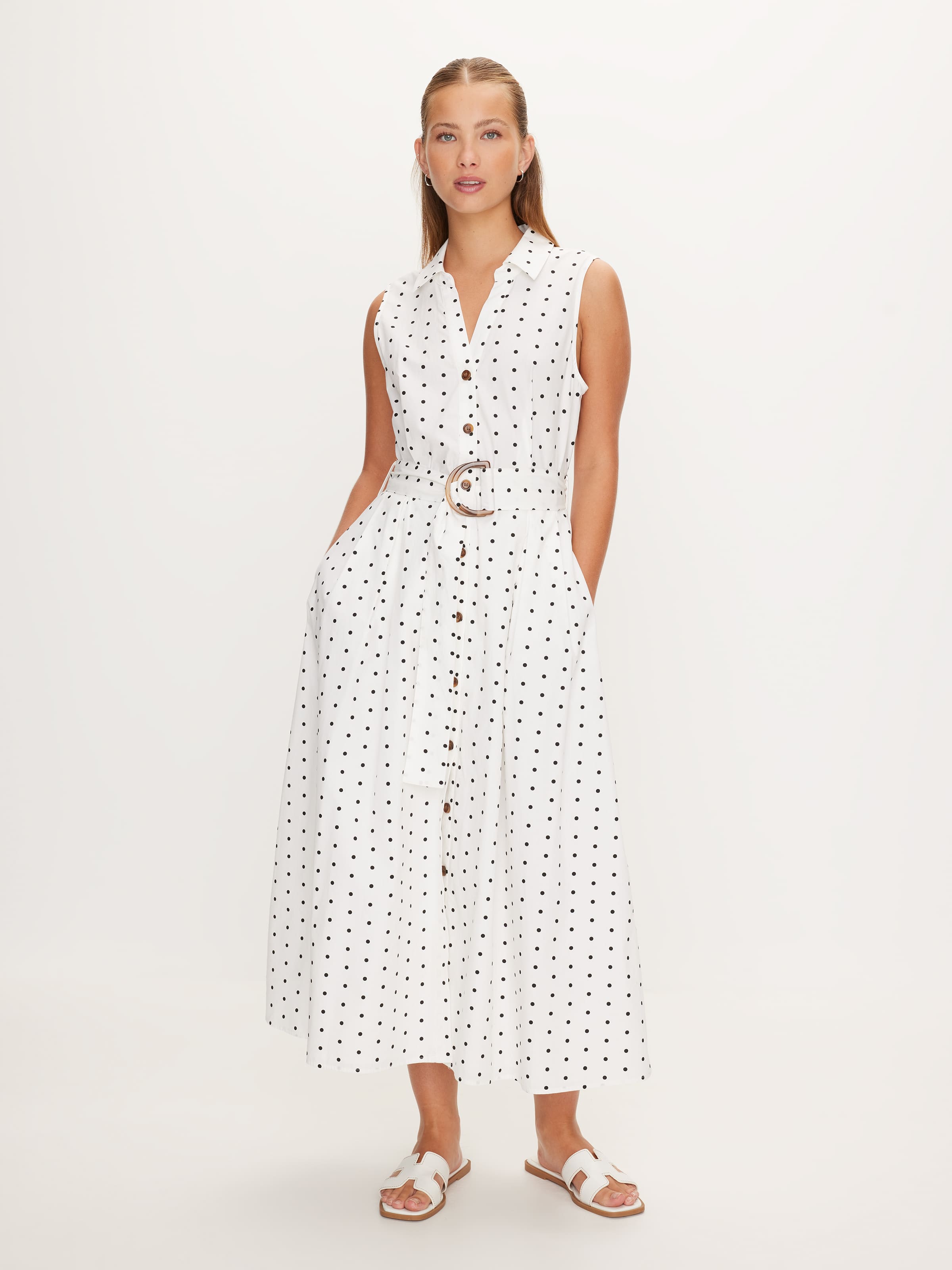 Audra Collared Midi Dress