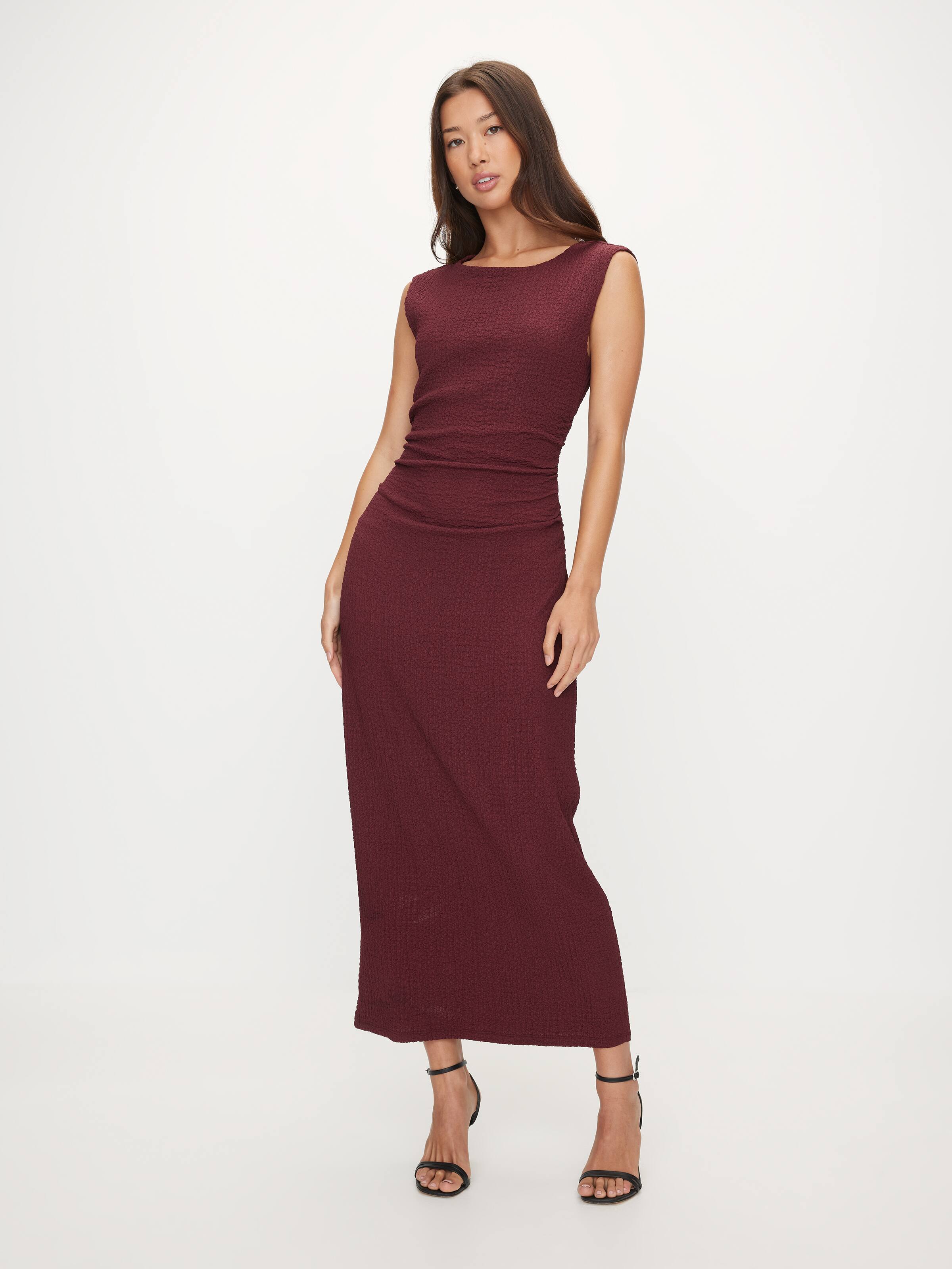 Teagan Textured Midi Dress