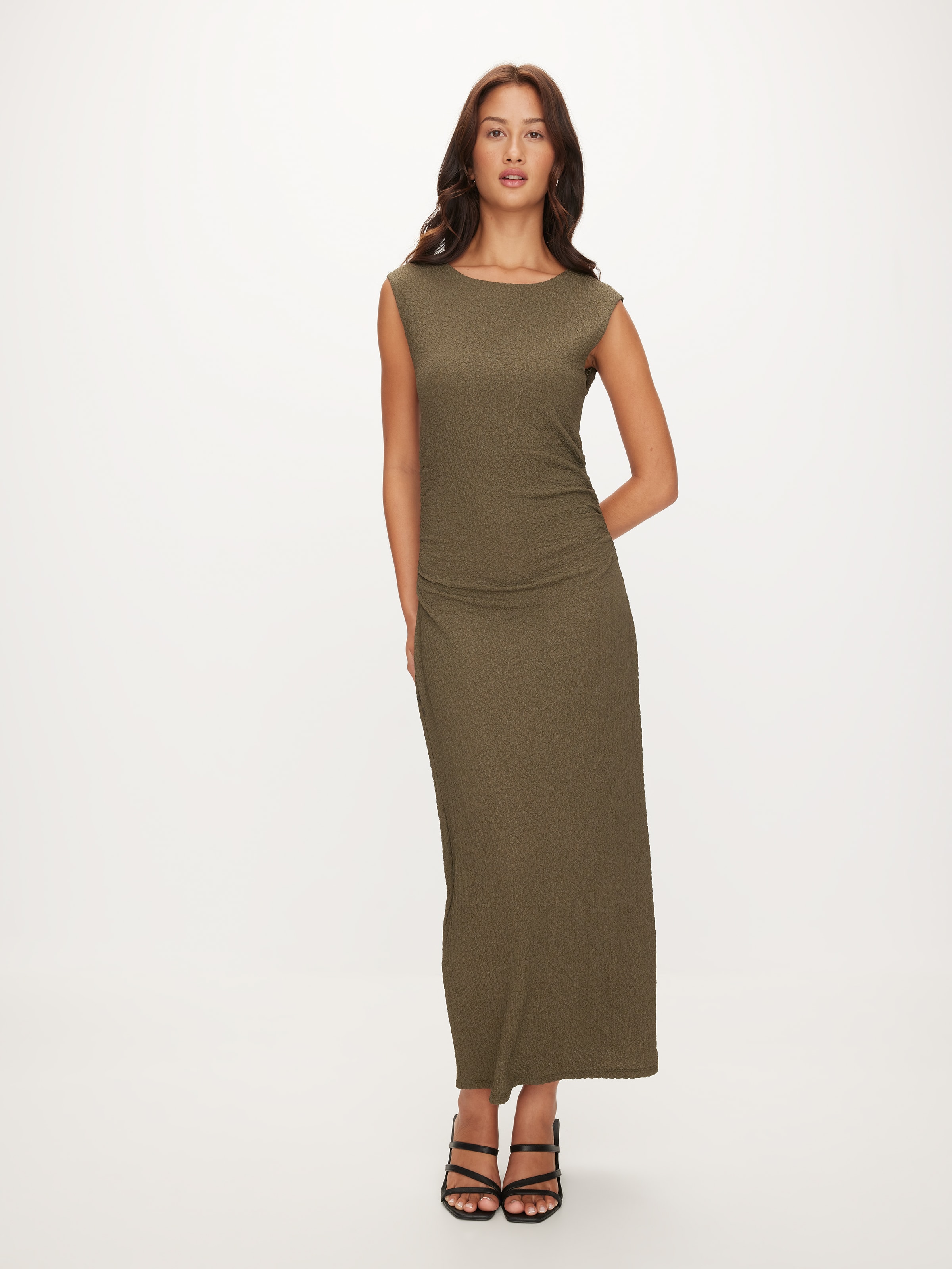 Teagan Textured Midi Dress