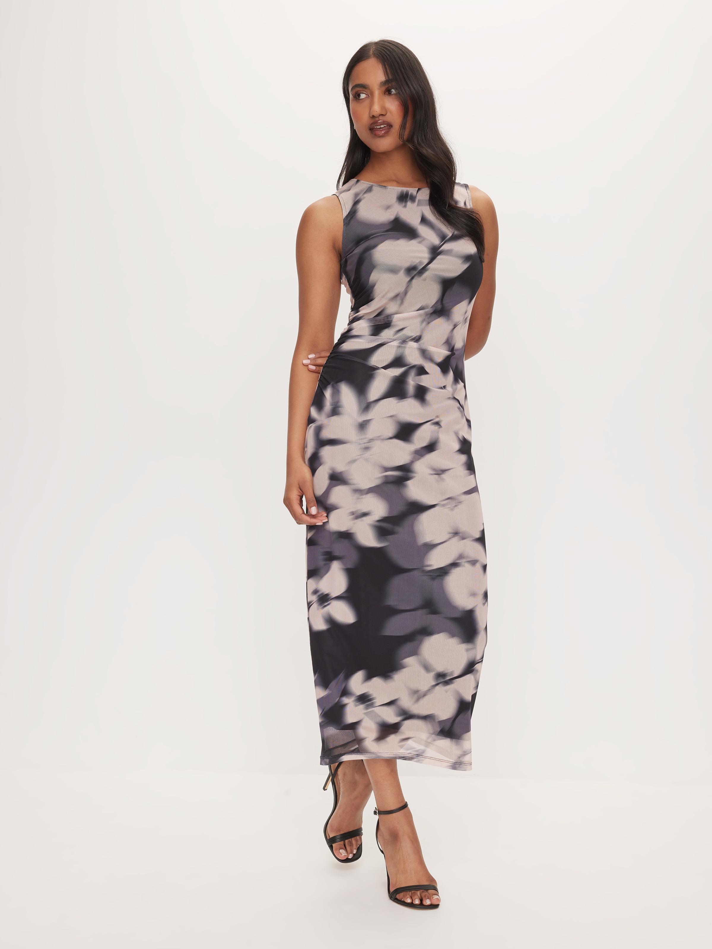Amarillo Mesh Midi Dress