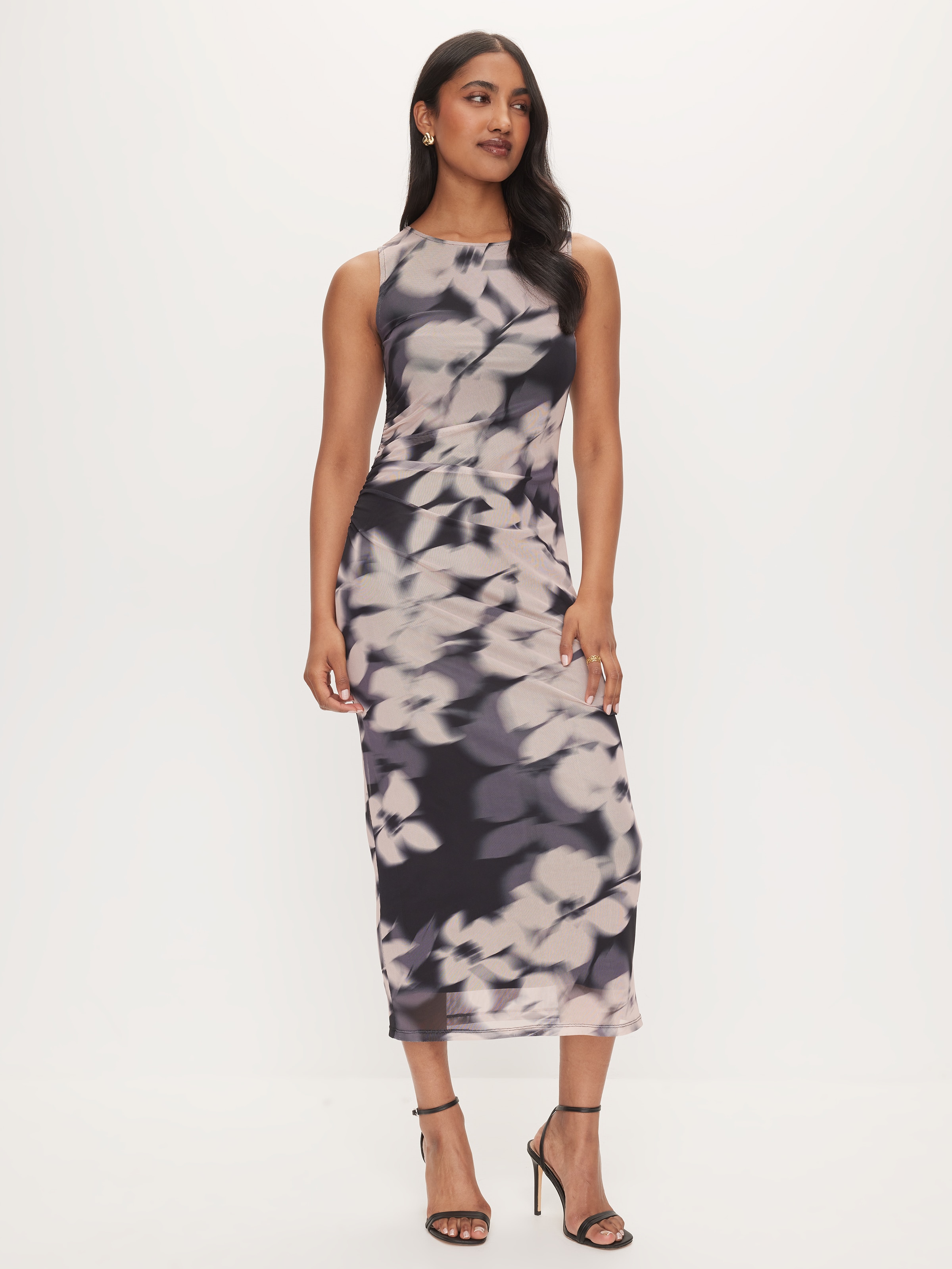Amarillo Mesh Midi Dress
