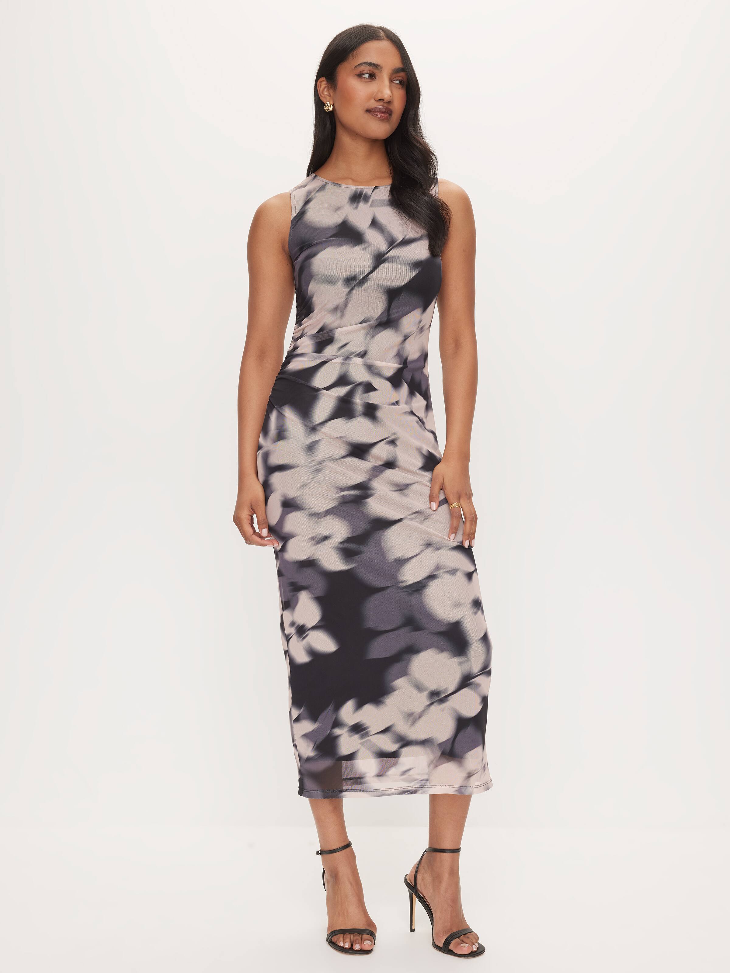 Amarillo Mesh Midi Dress