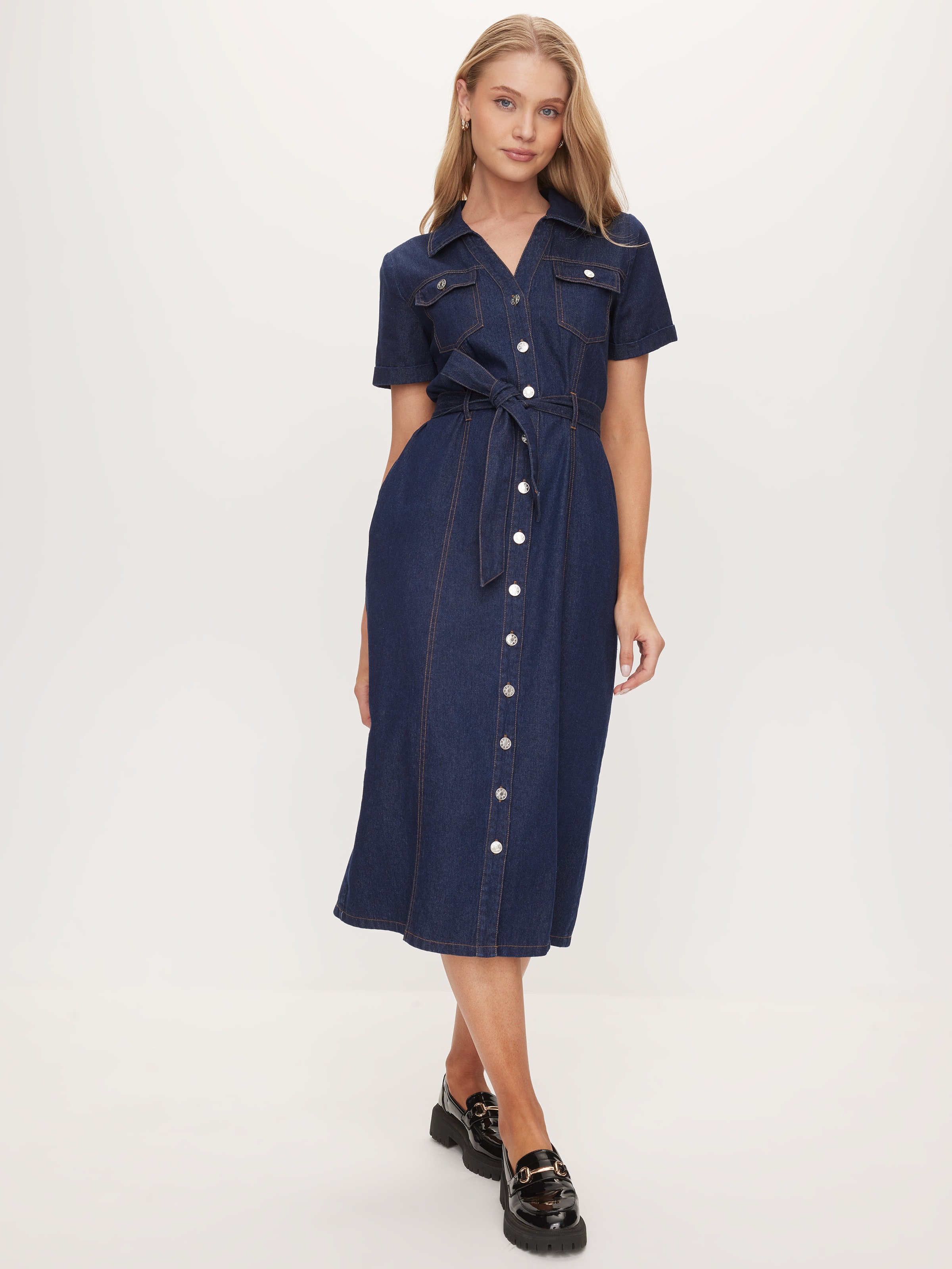 Jax Denim Midi Dress