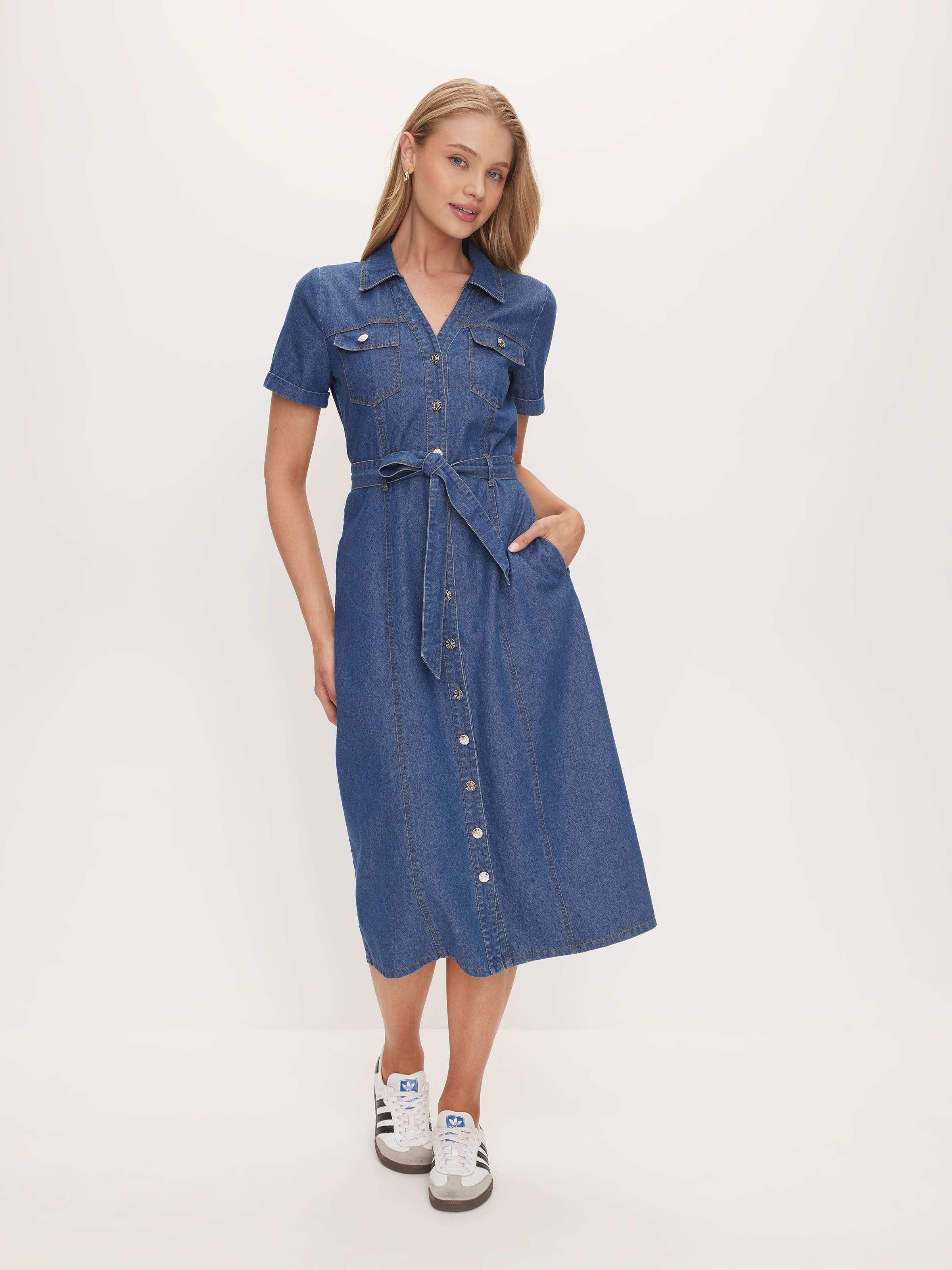 Jax Denim Midi Dress