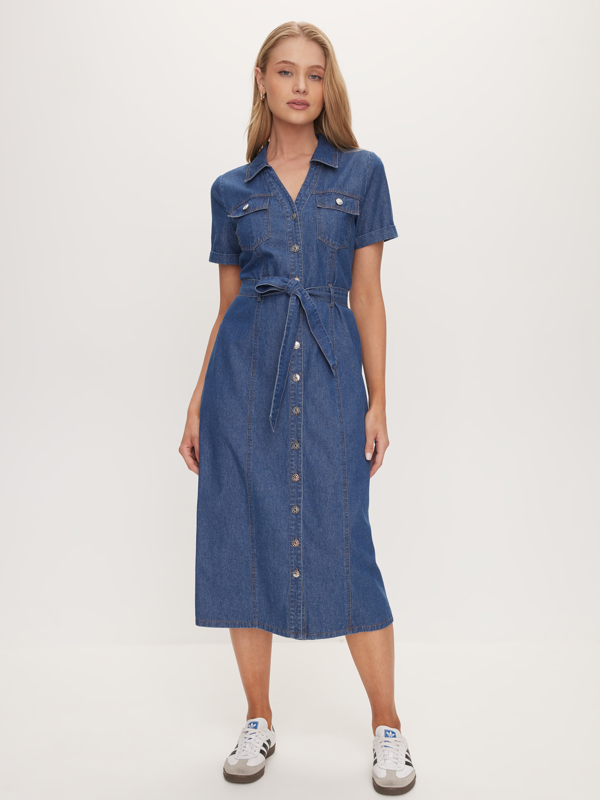 Jax Denim Midi Dress