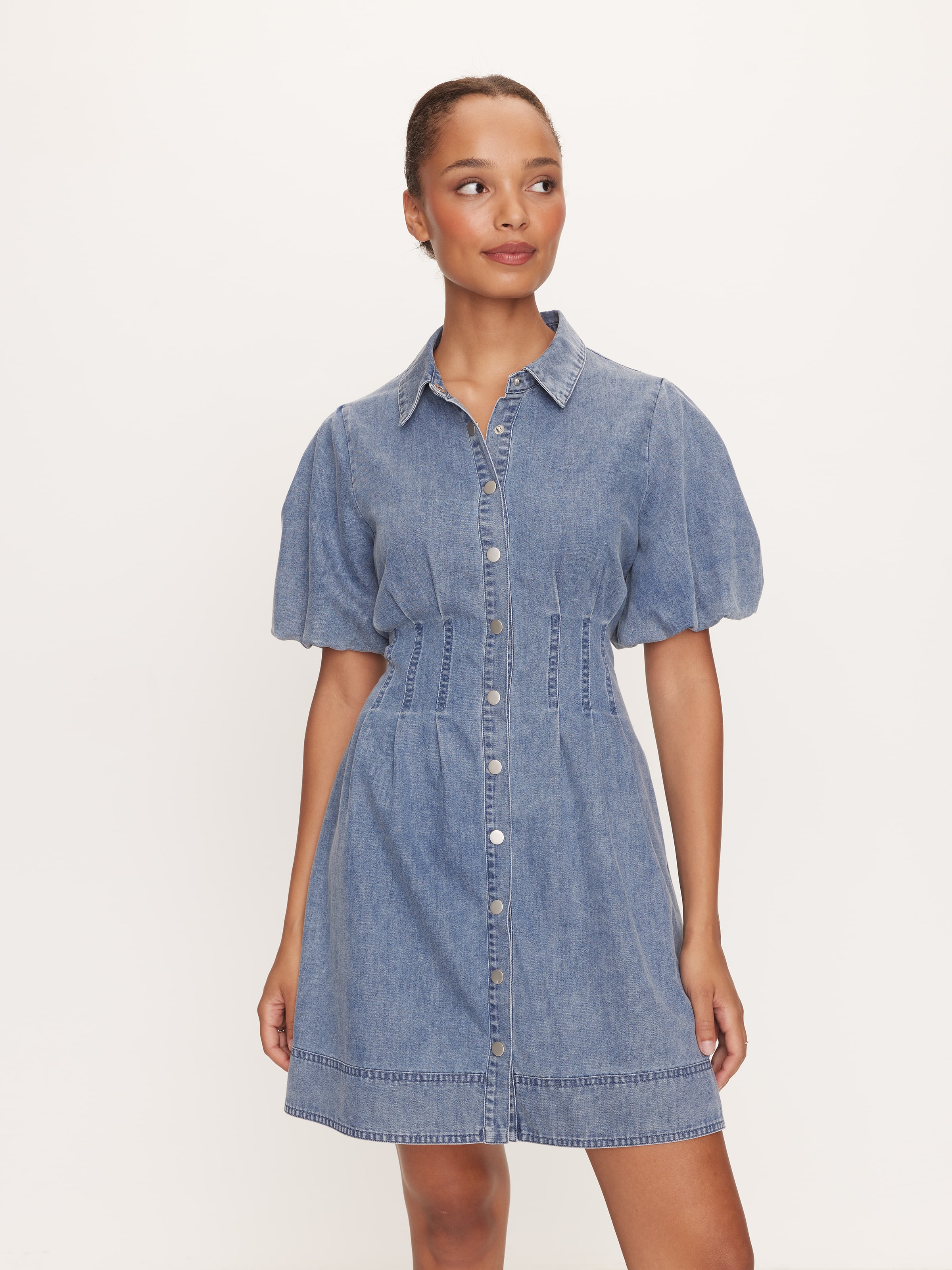 Celestial Denim Mini Dress