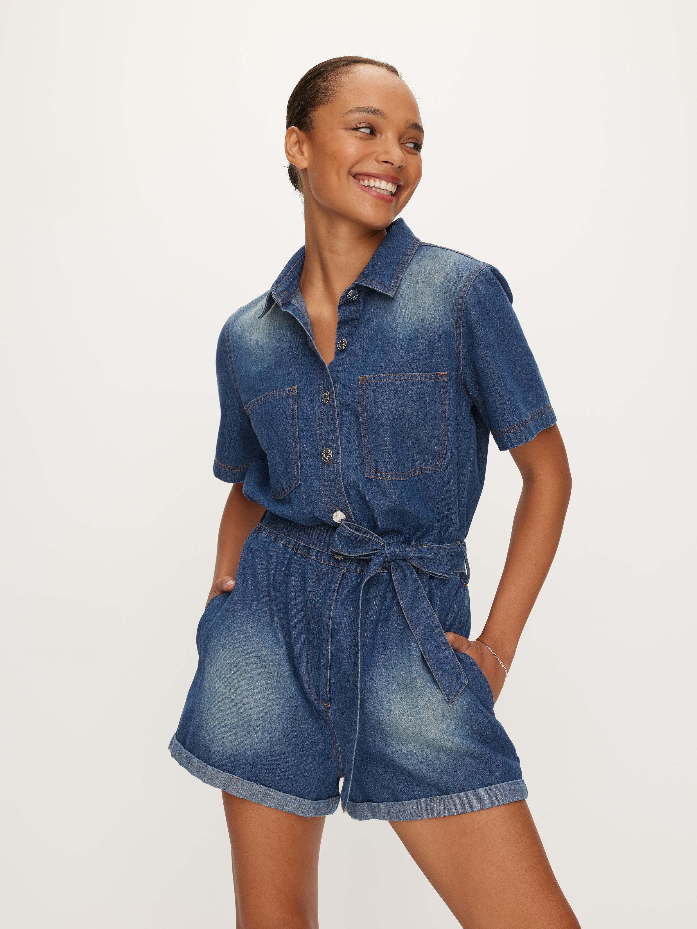 Leigh Denim Playsuit