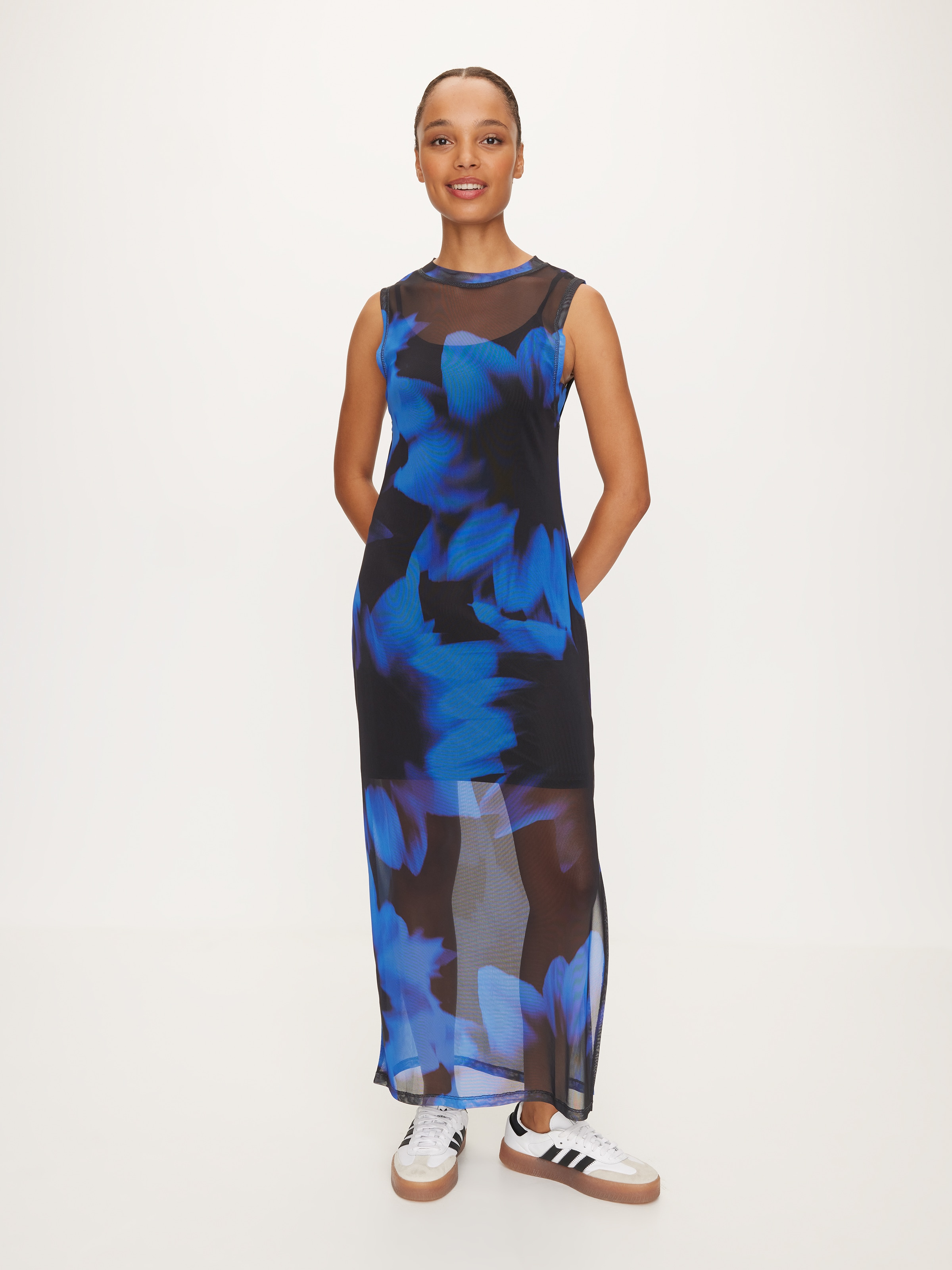 Sao Paulo Mesh Midi Dress