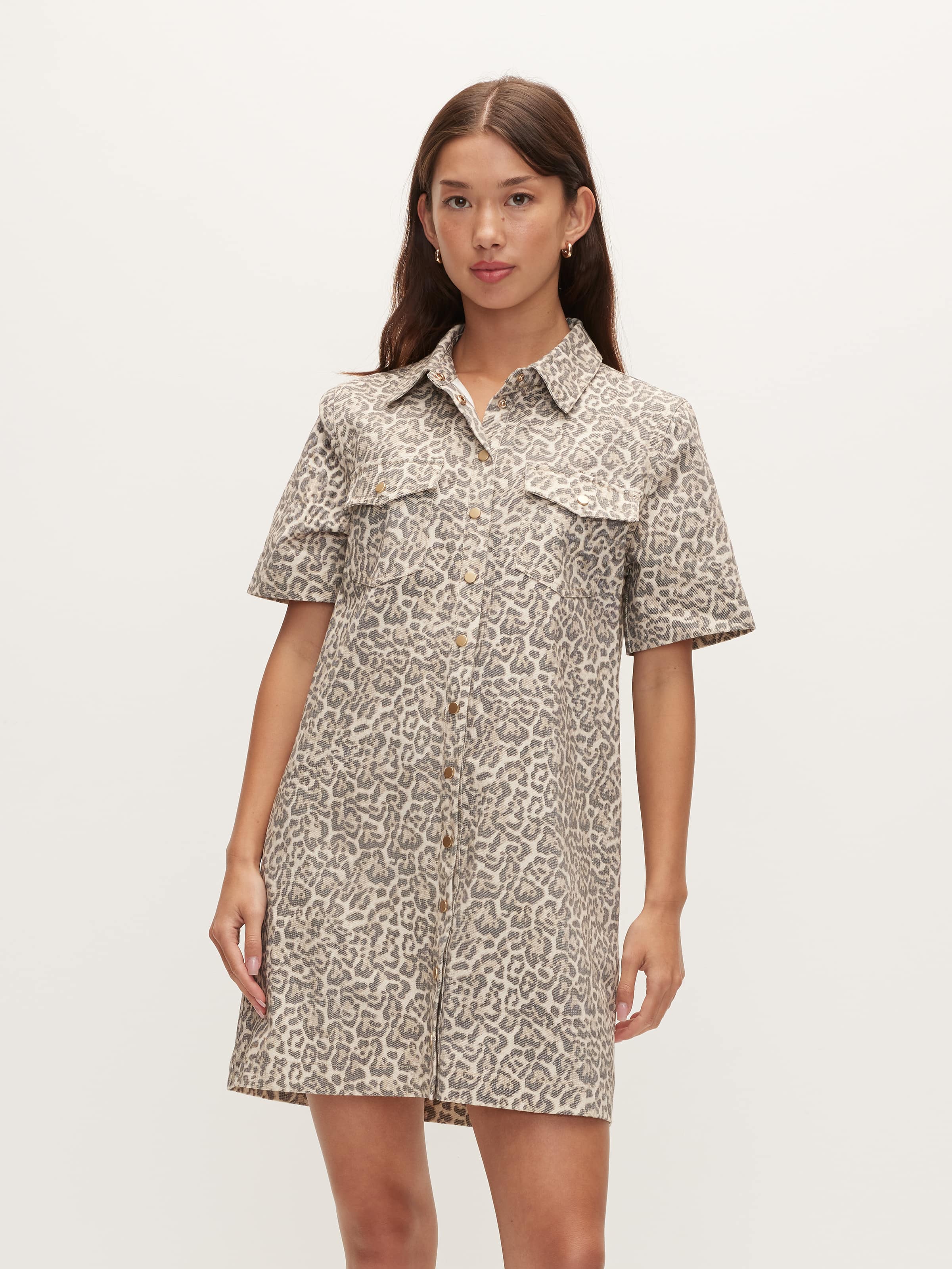 Denim Shirt Mini Dress