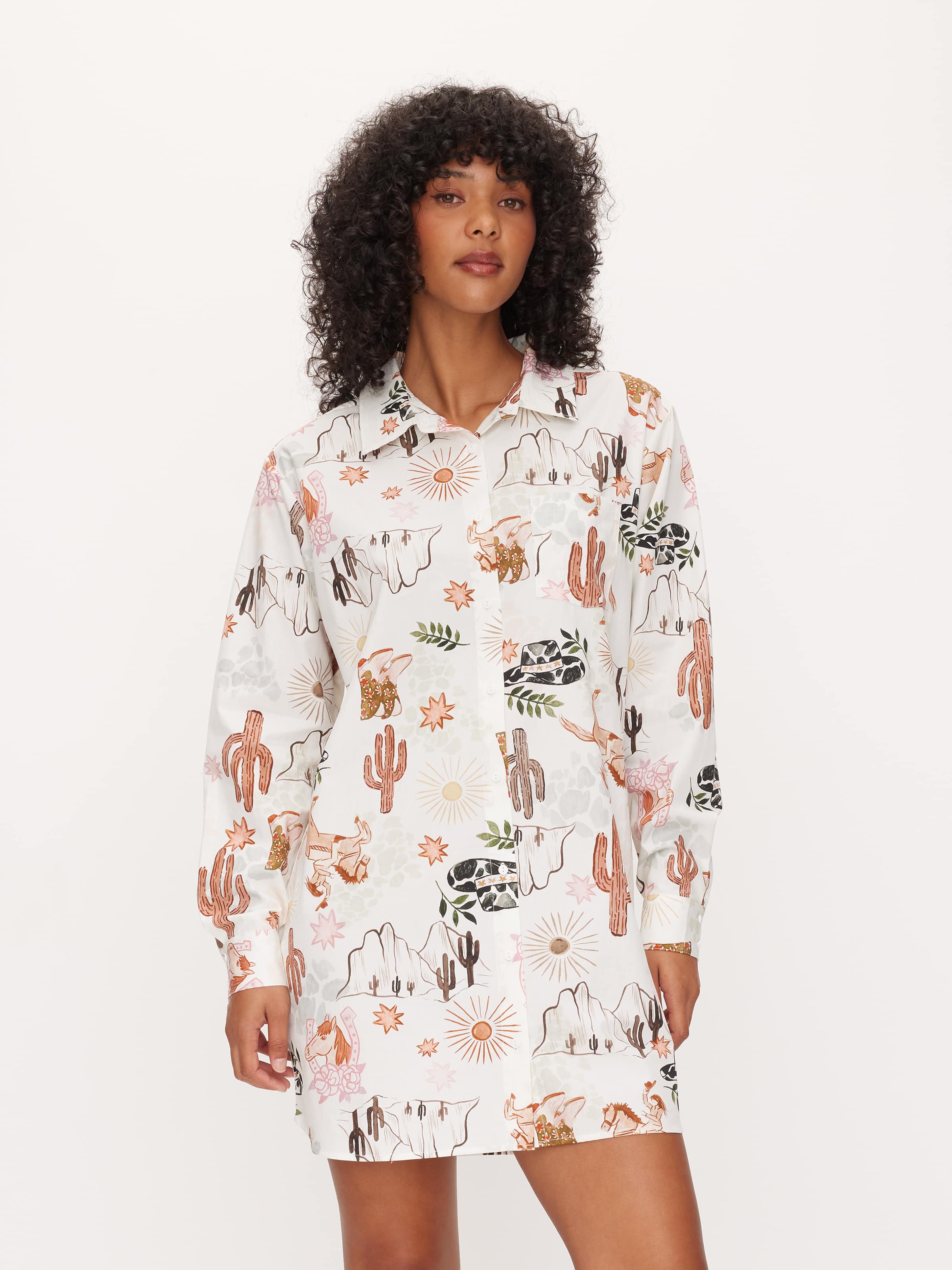 Arizona Long Sleeve Shirt Dress