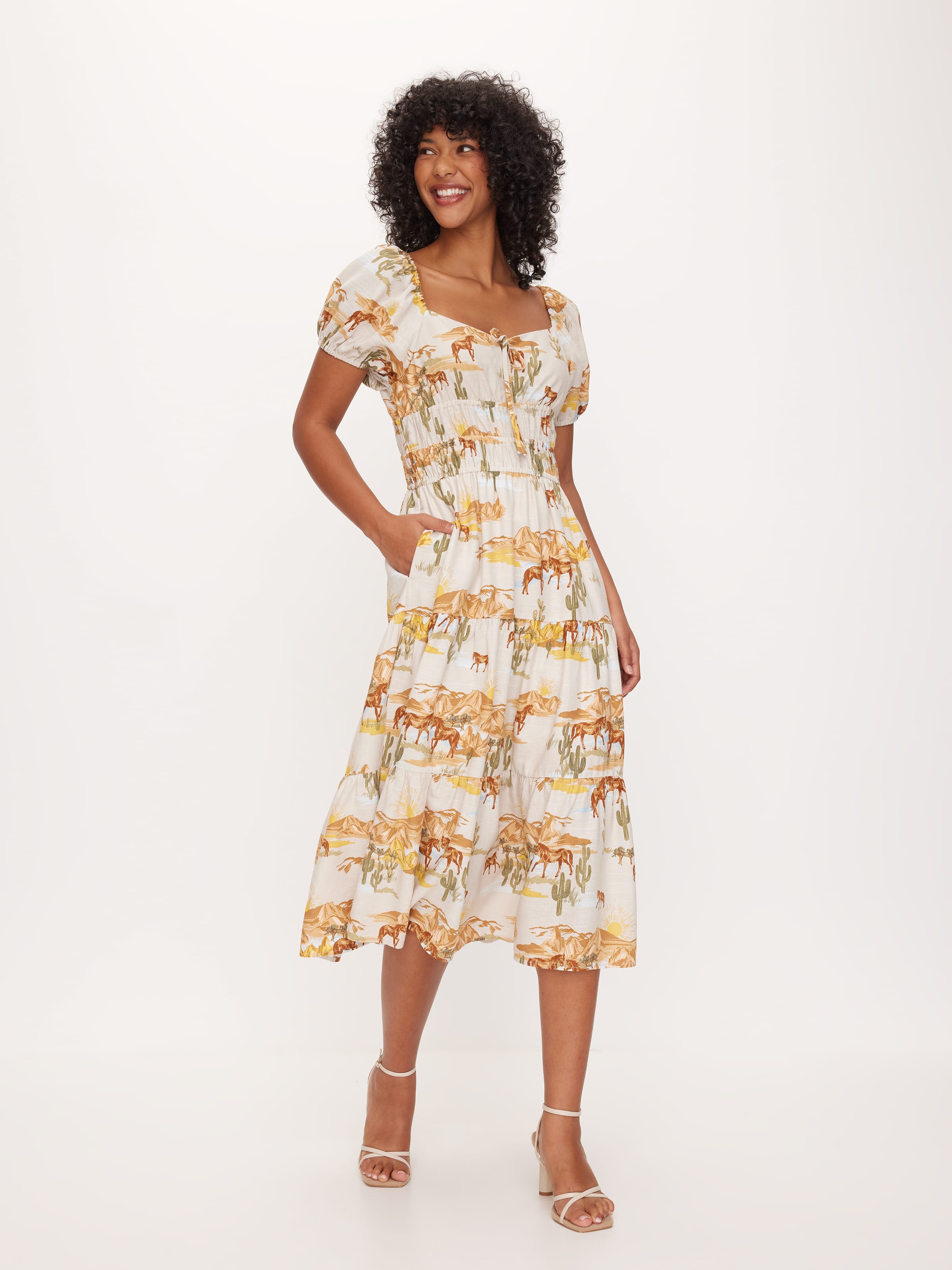 Lola Tiered Midi Dress