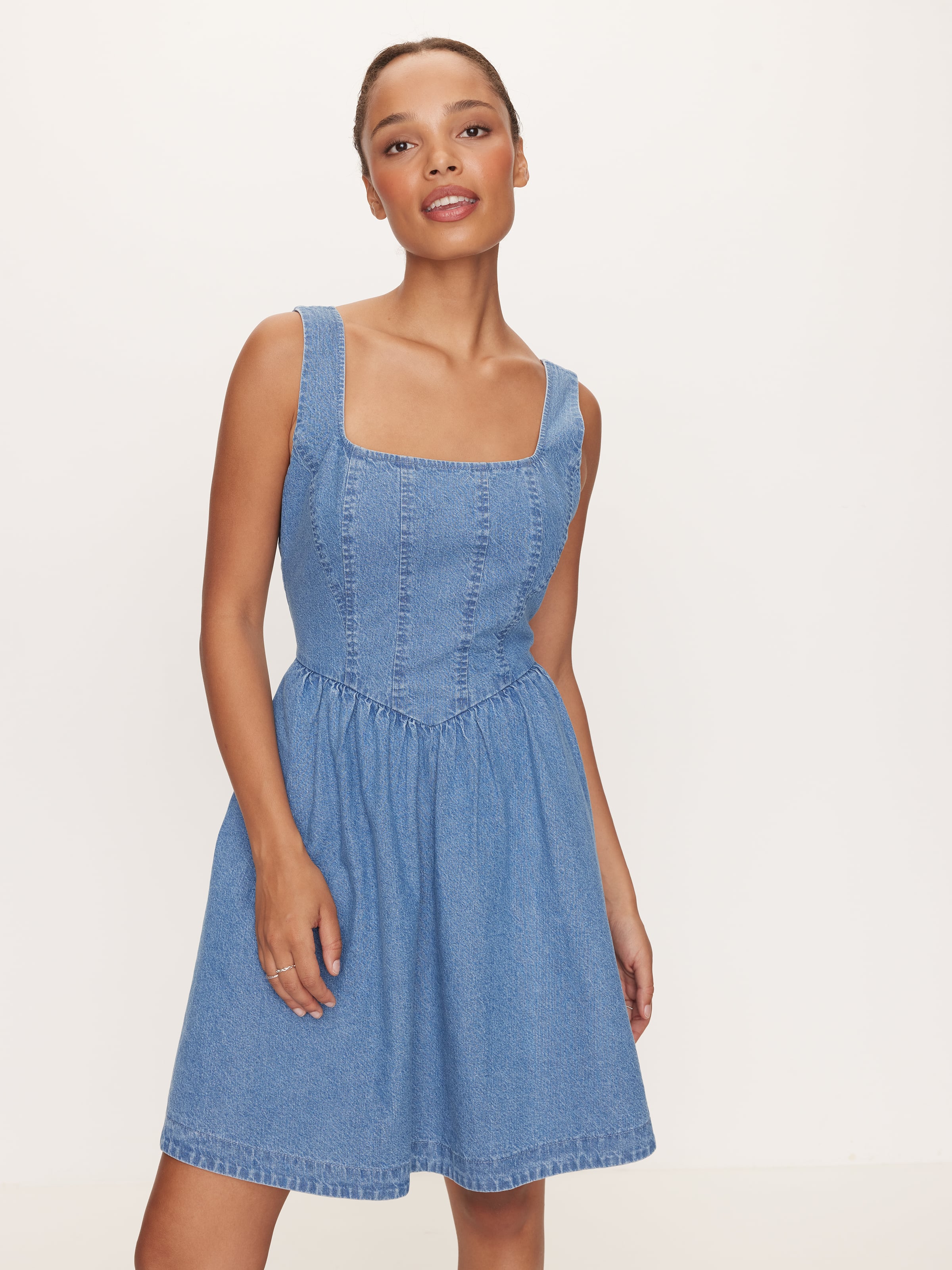 Meadow Denim Corset Dress