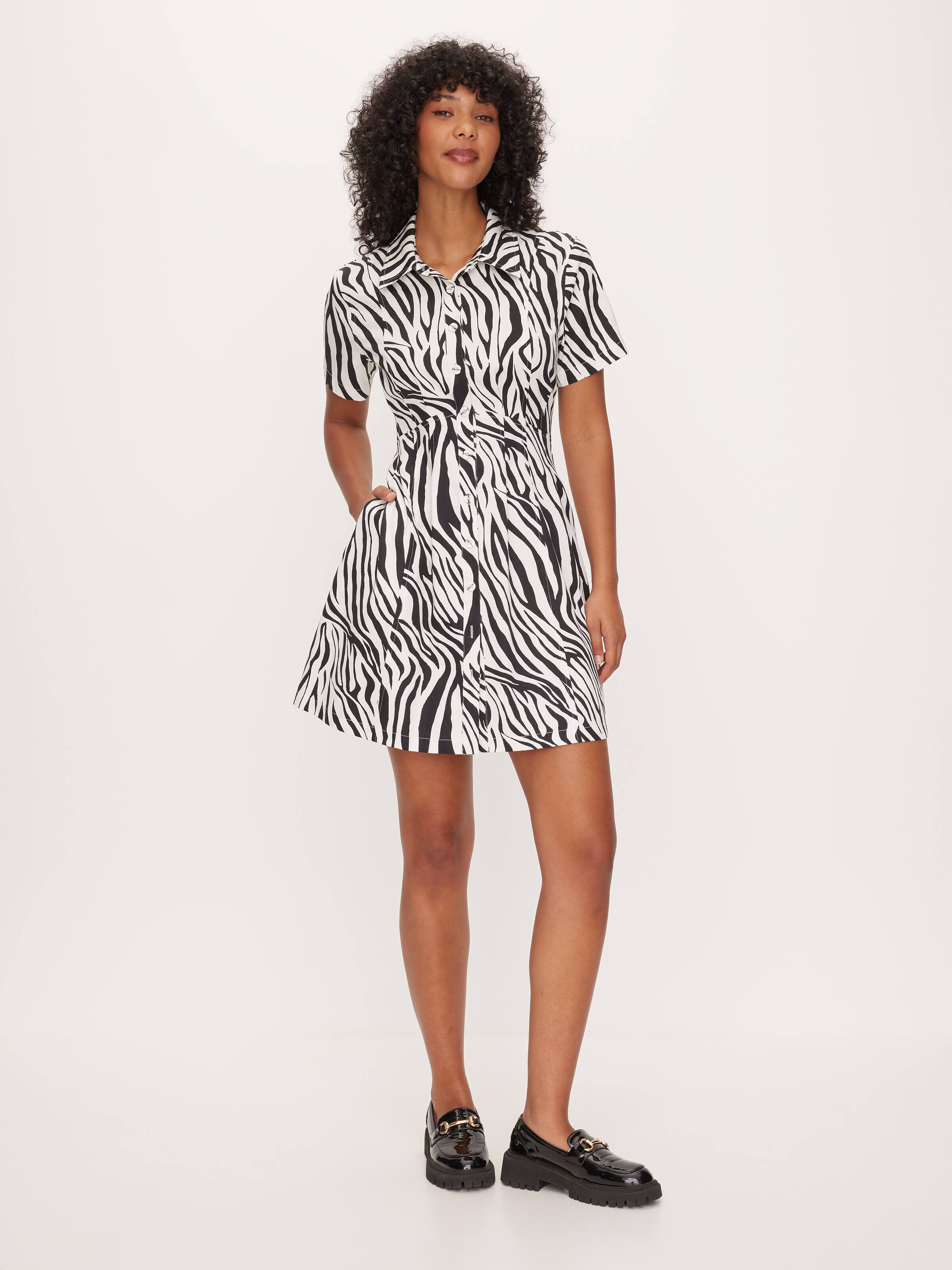 Briana Twill Mini Dress