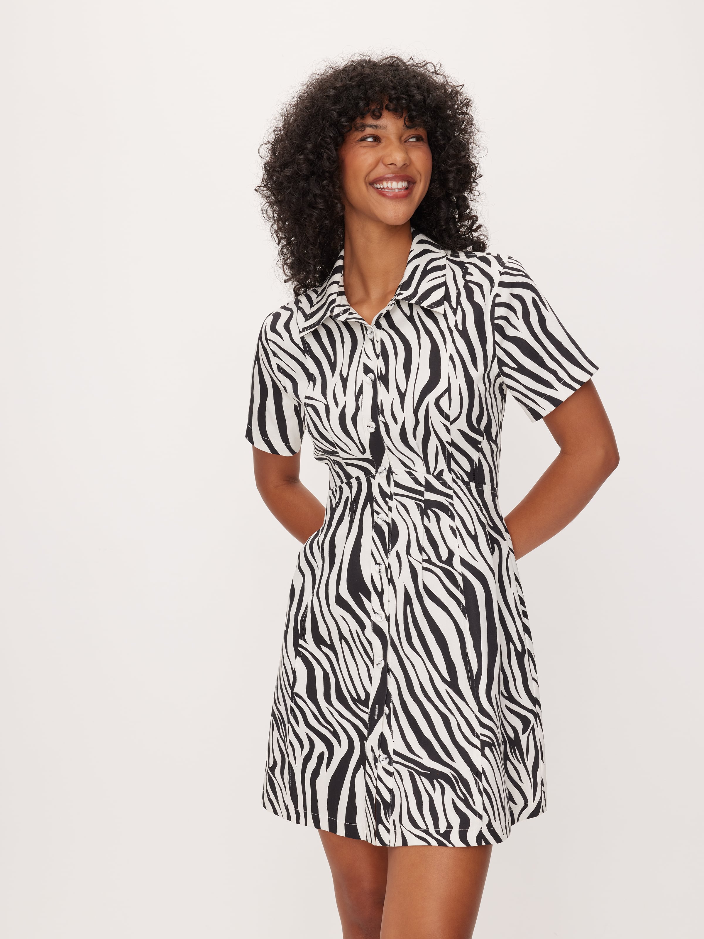 Briana Twill Mini Dress