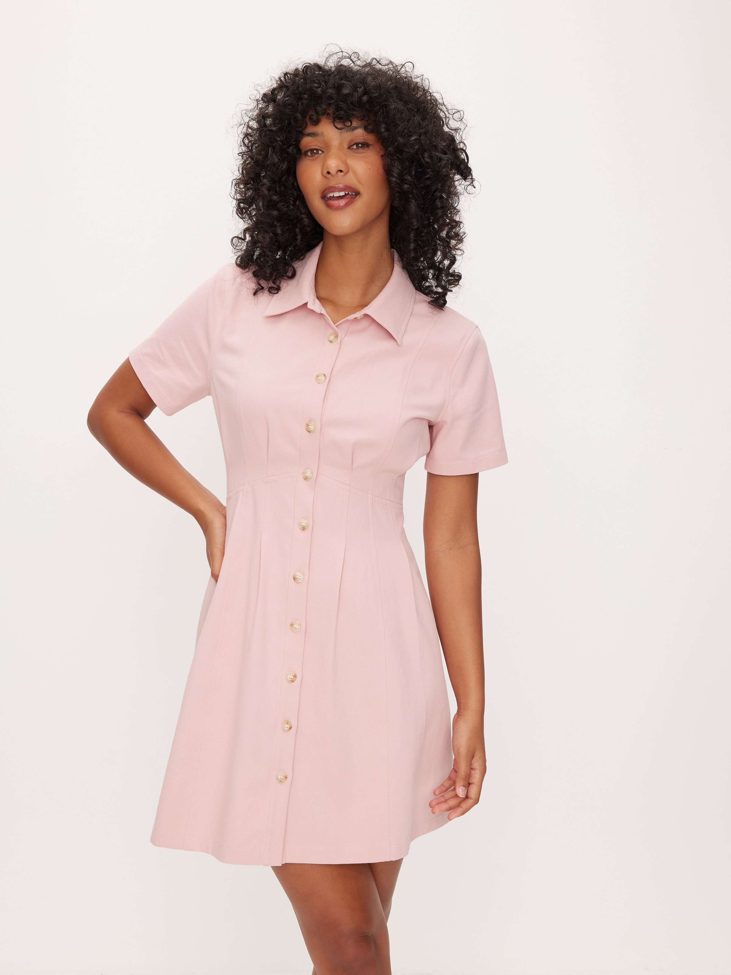 Briana Twill Mini Dress