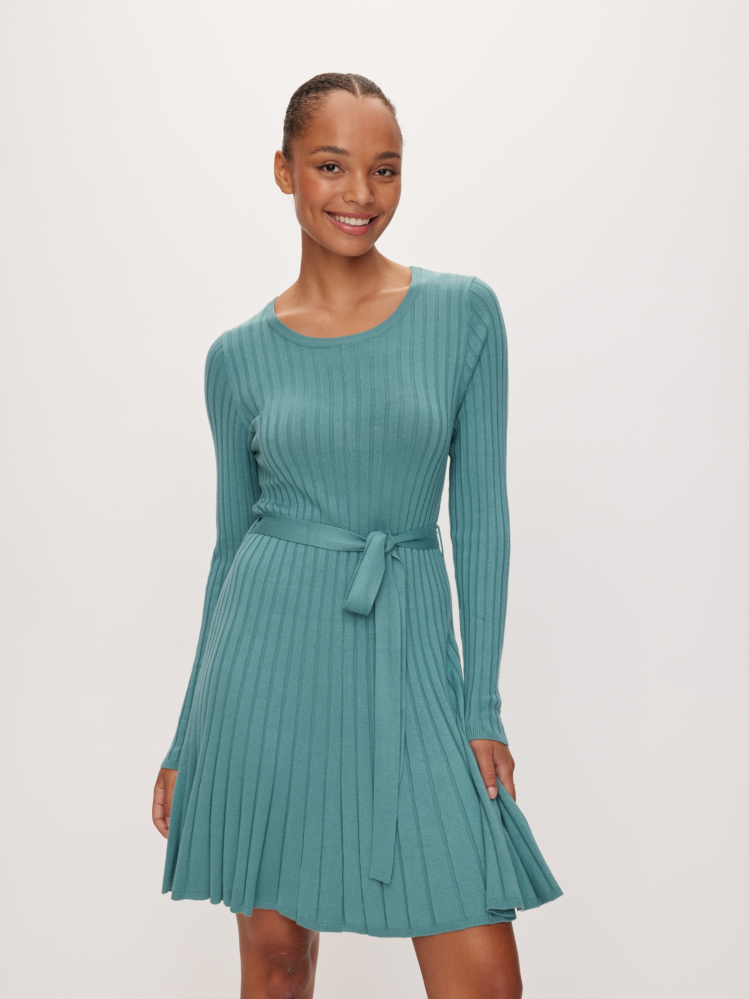 Shannon Long Sleeve Knit Mini Dress