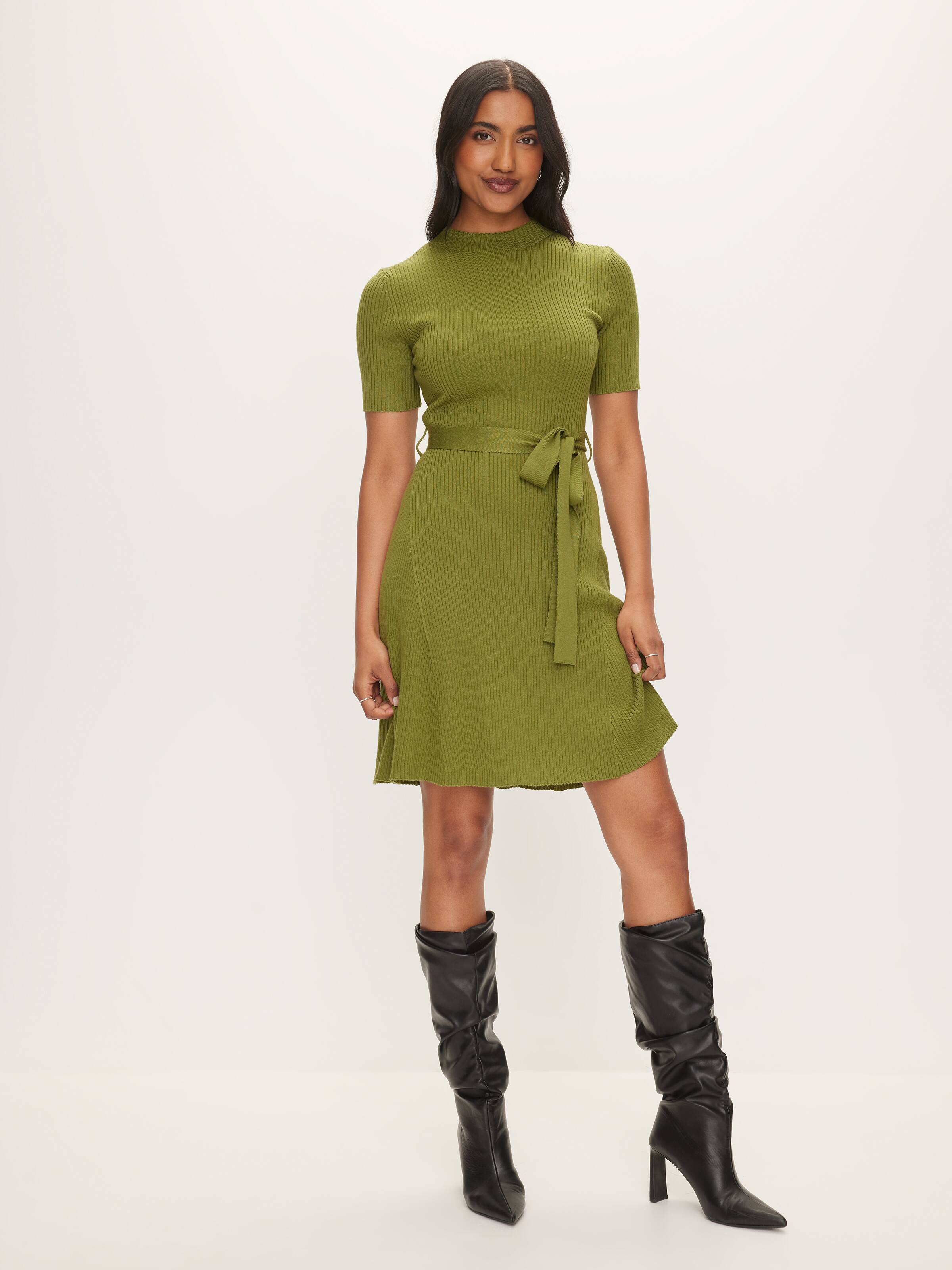 Gracie Short Sleeve Knit Mini Dres