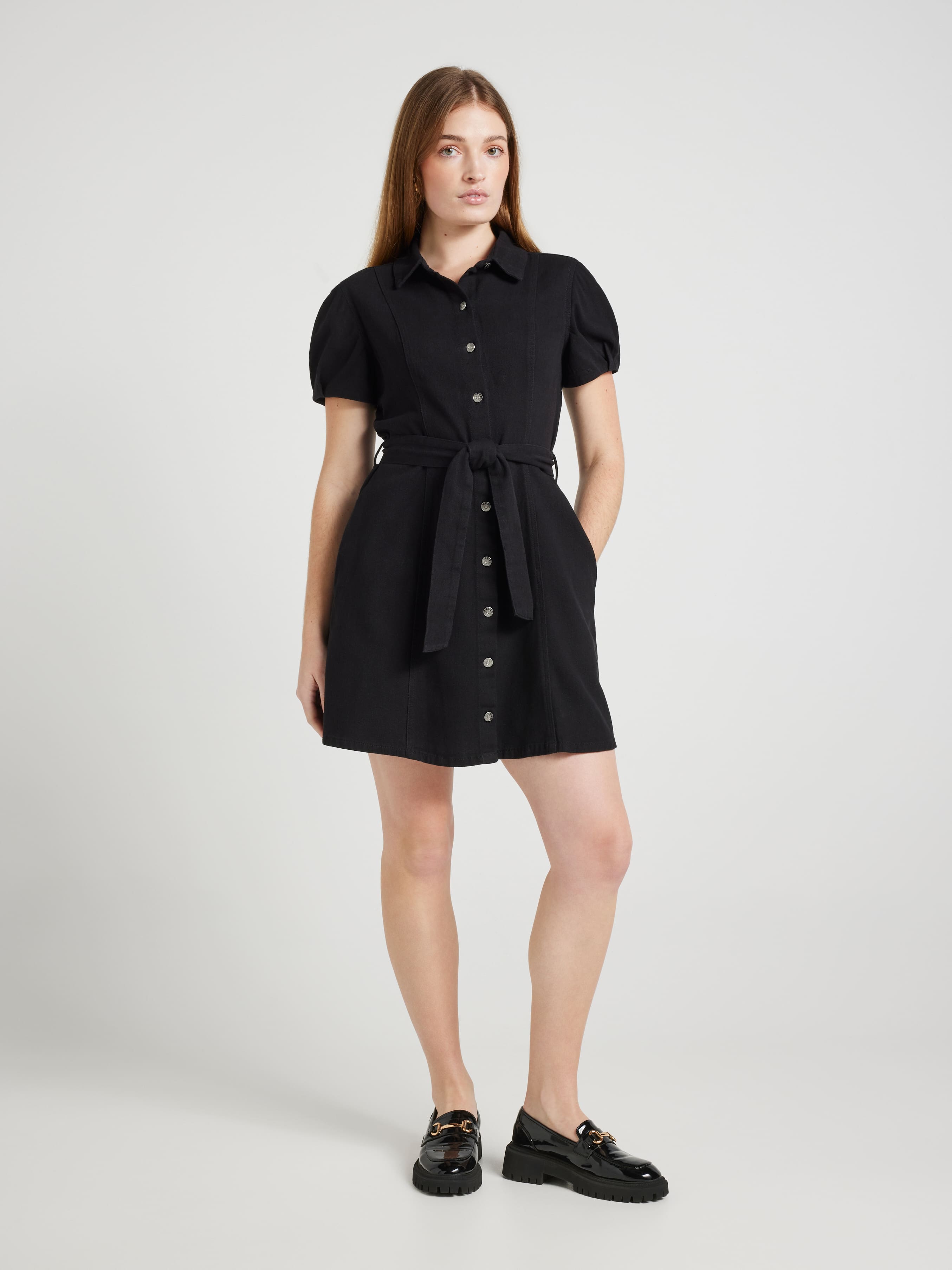 Athena Denim Mini Dress