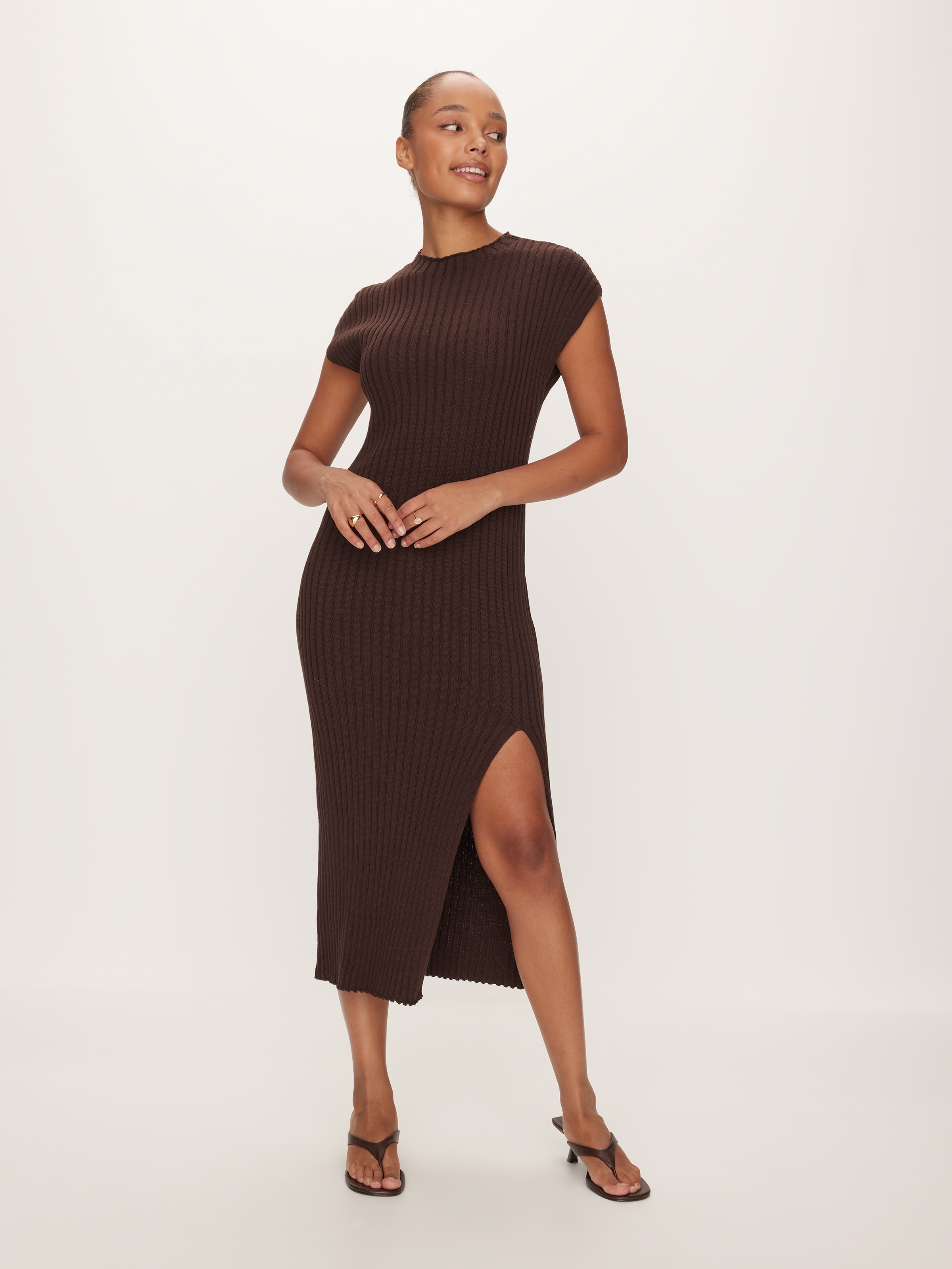 Irene Ribbed Midi Dress