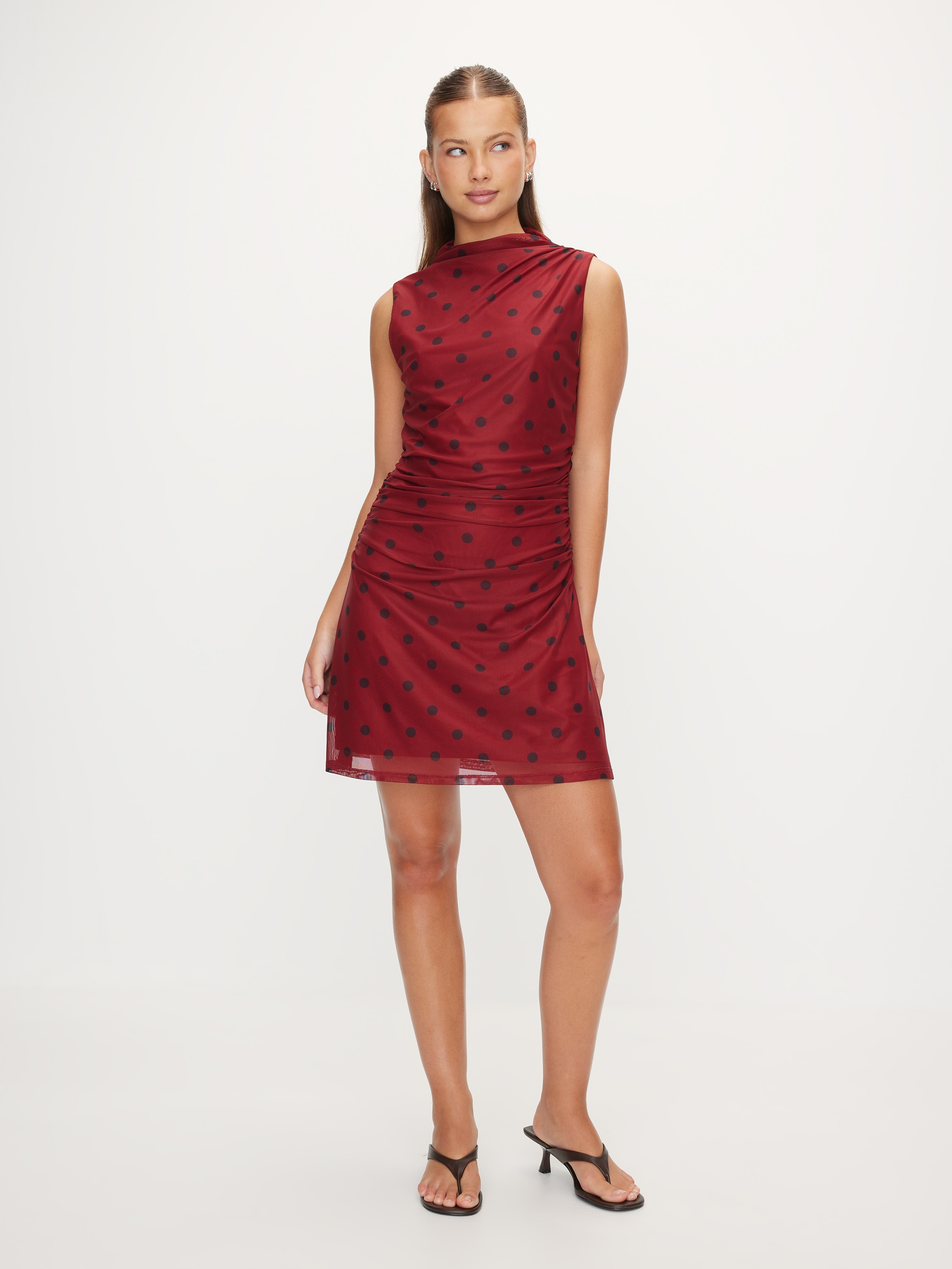 Ada Sleeveless Mesh Mini Dress