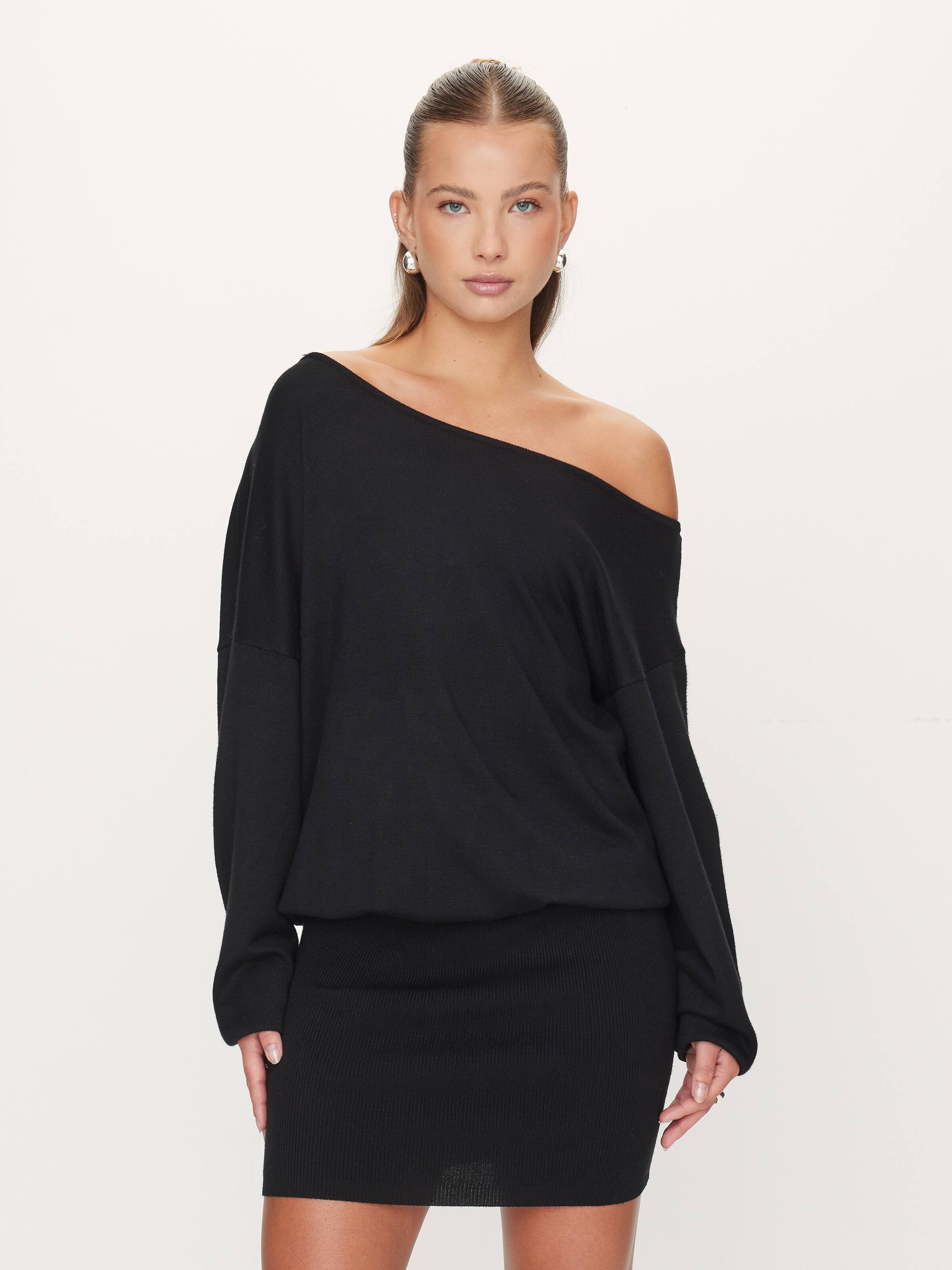 Maisy Off Shoulder Knit Mini