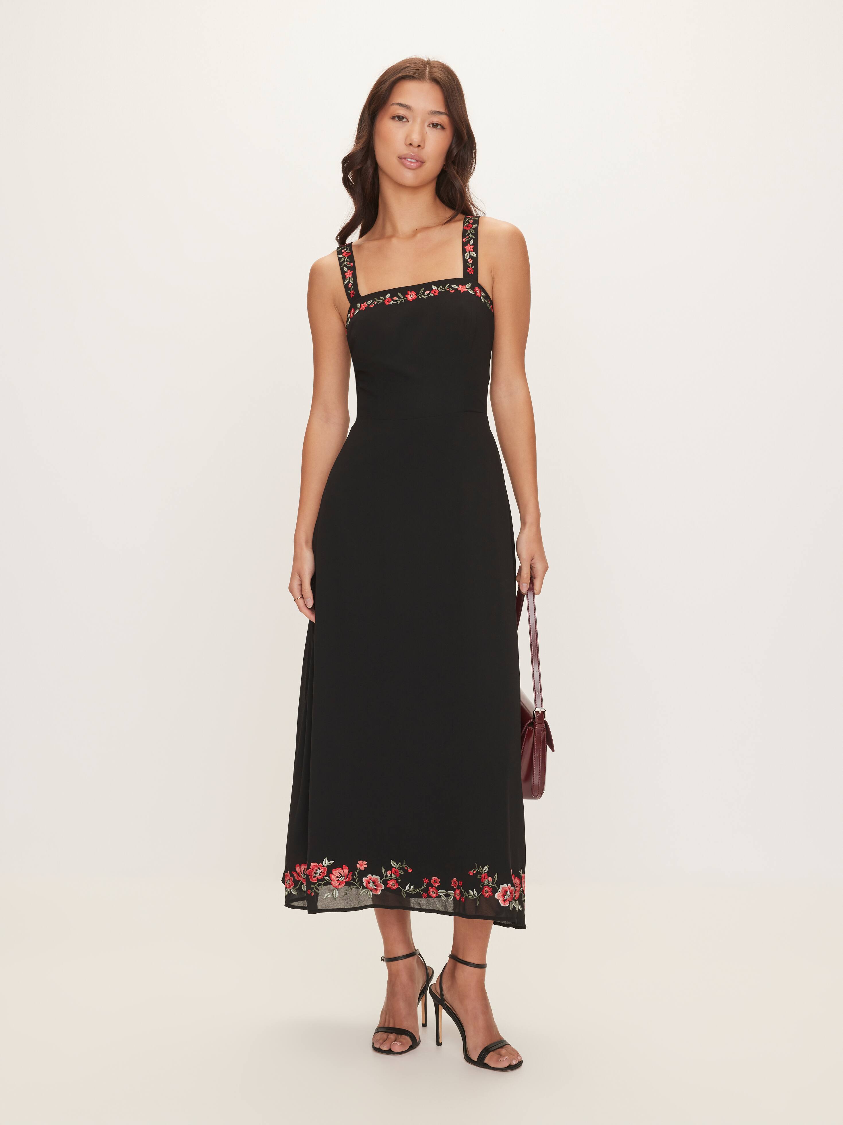 Thalia Strappy Midi Dress