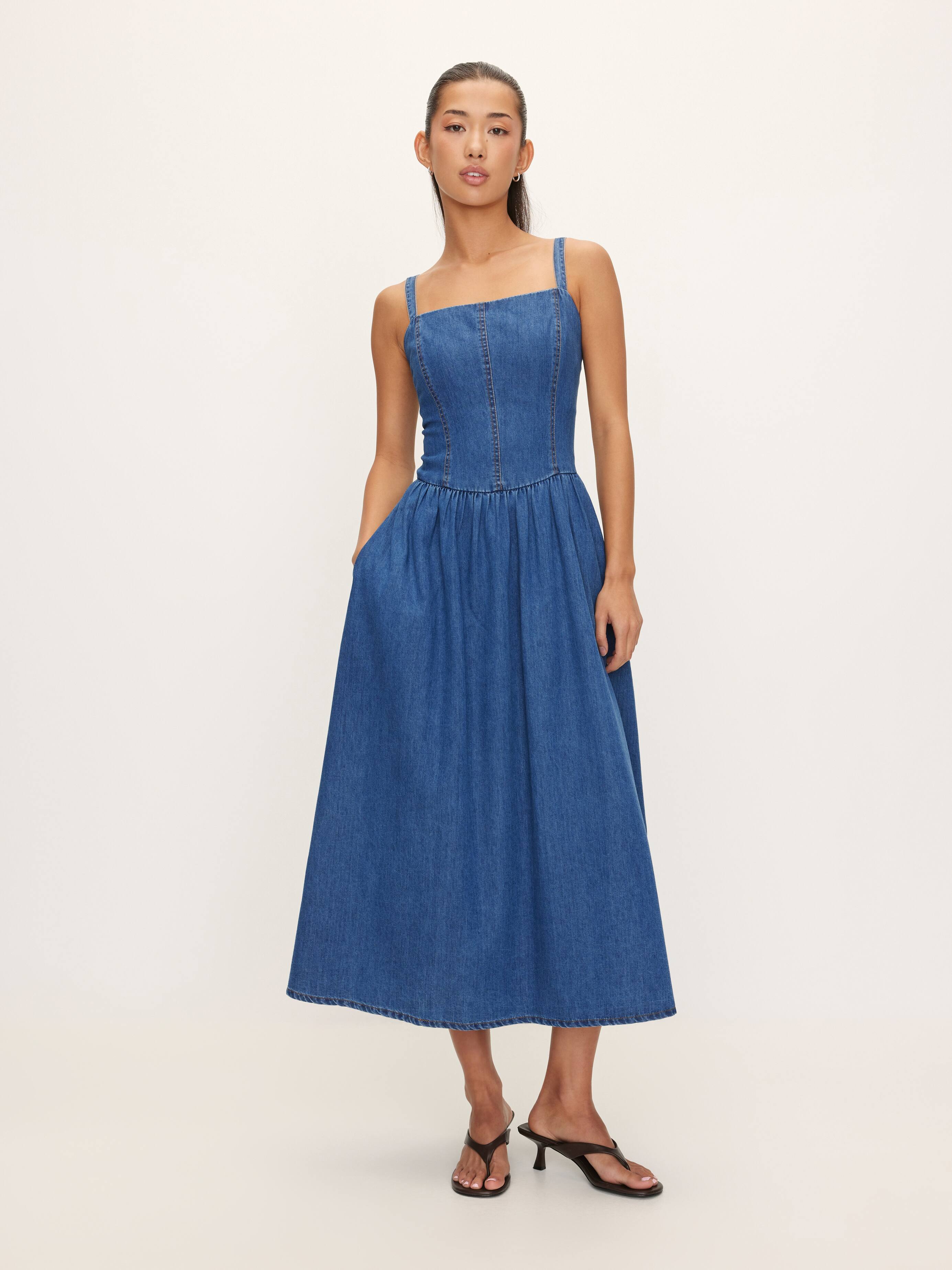 Darcie Denim Midi Dress