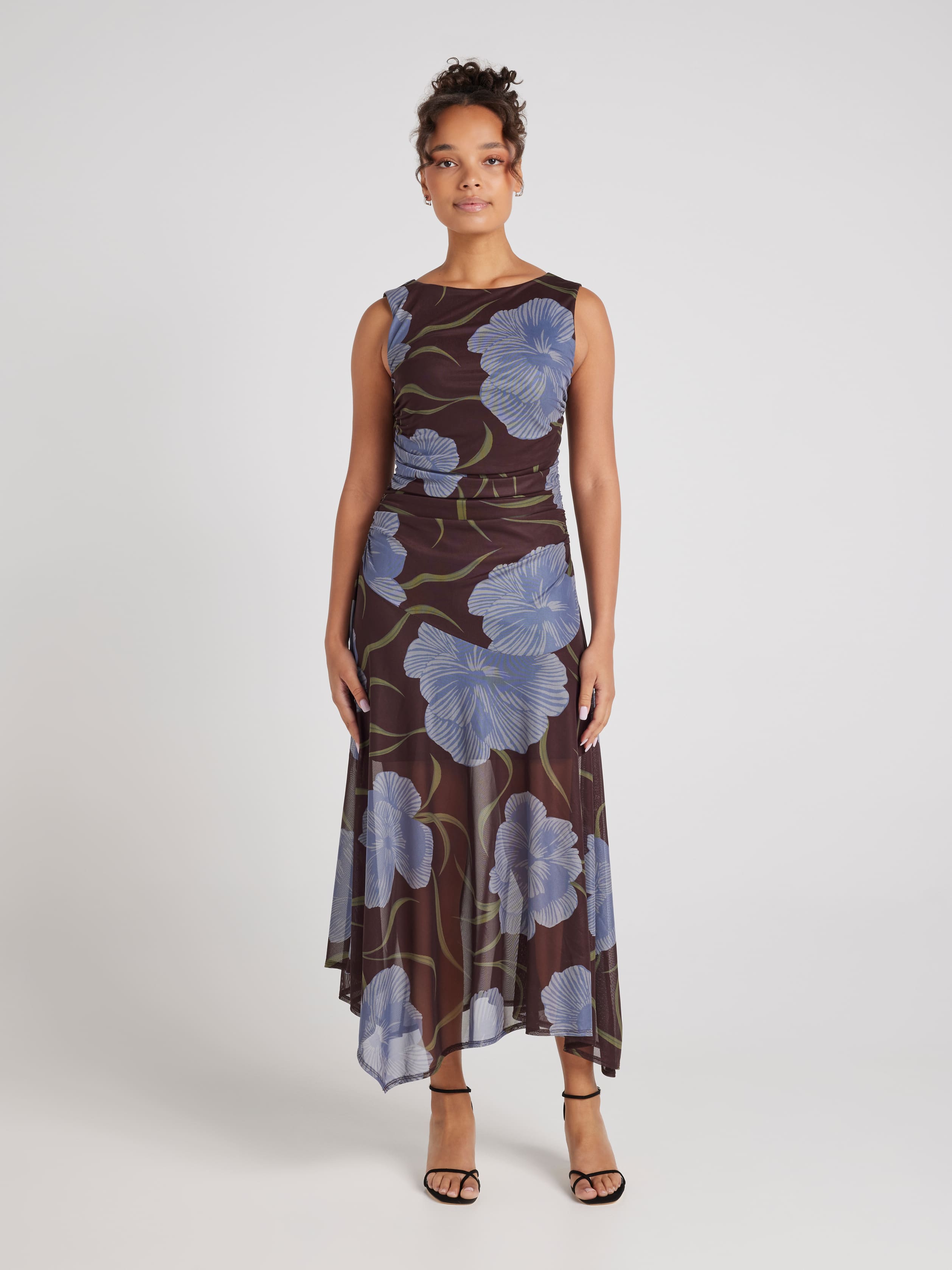 Cathy Mesh Midi Dress