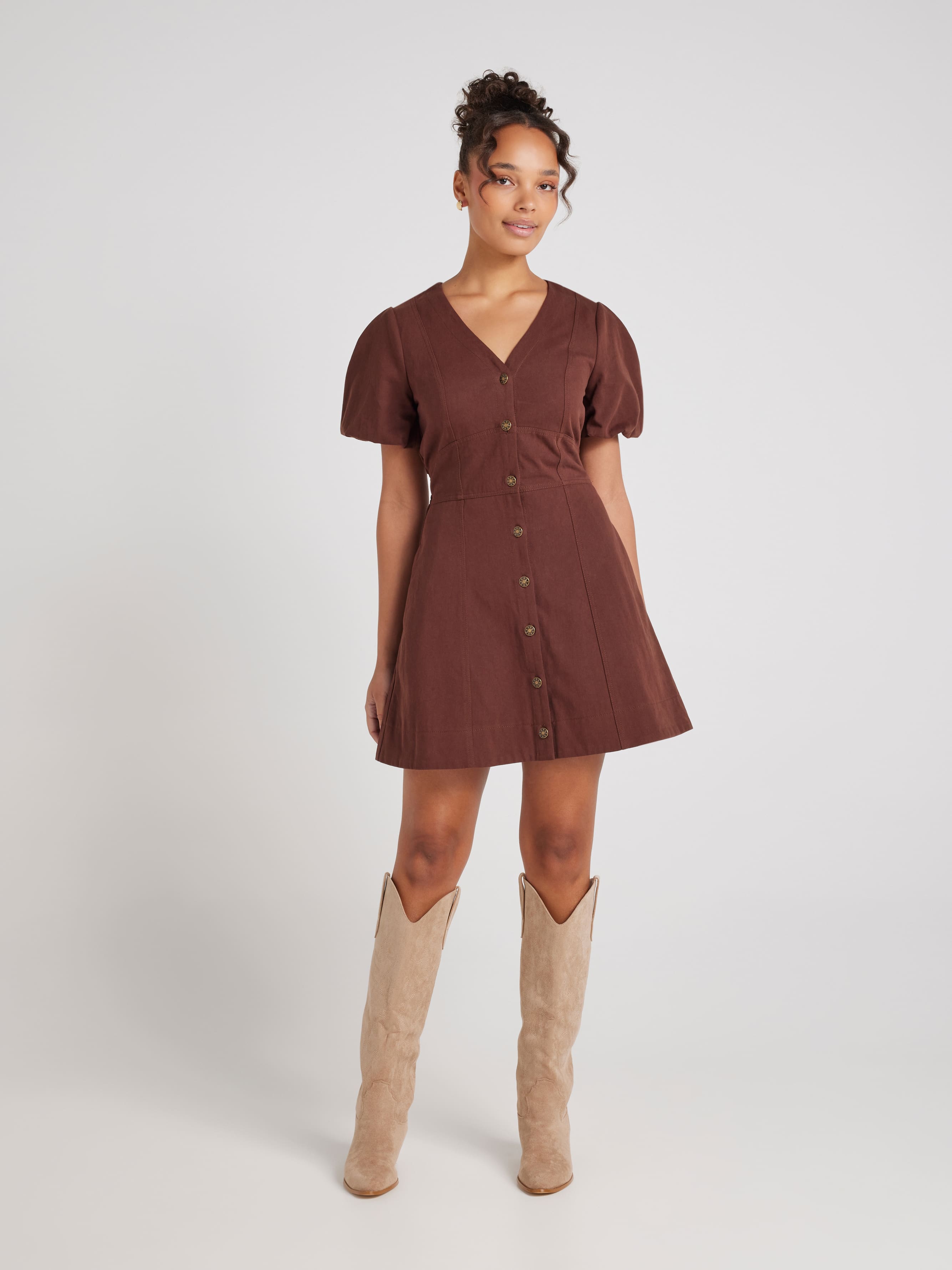 Ellis Denim Mini Dress