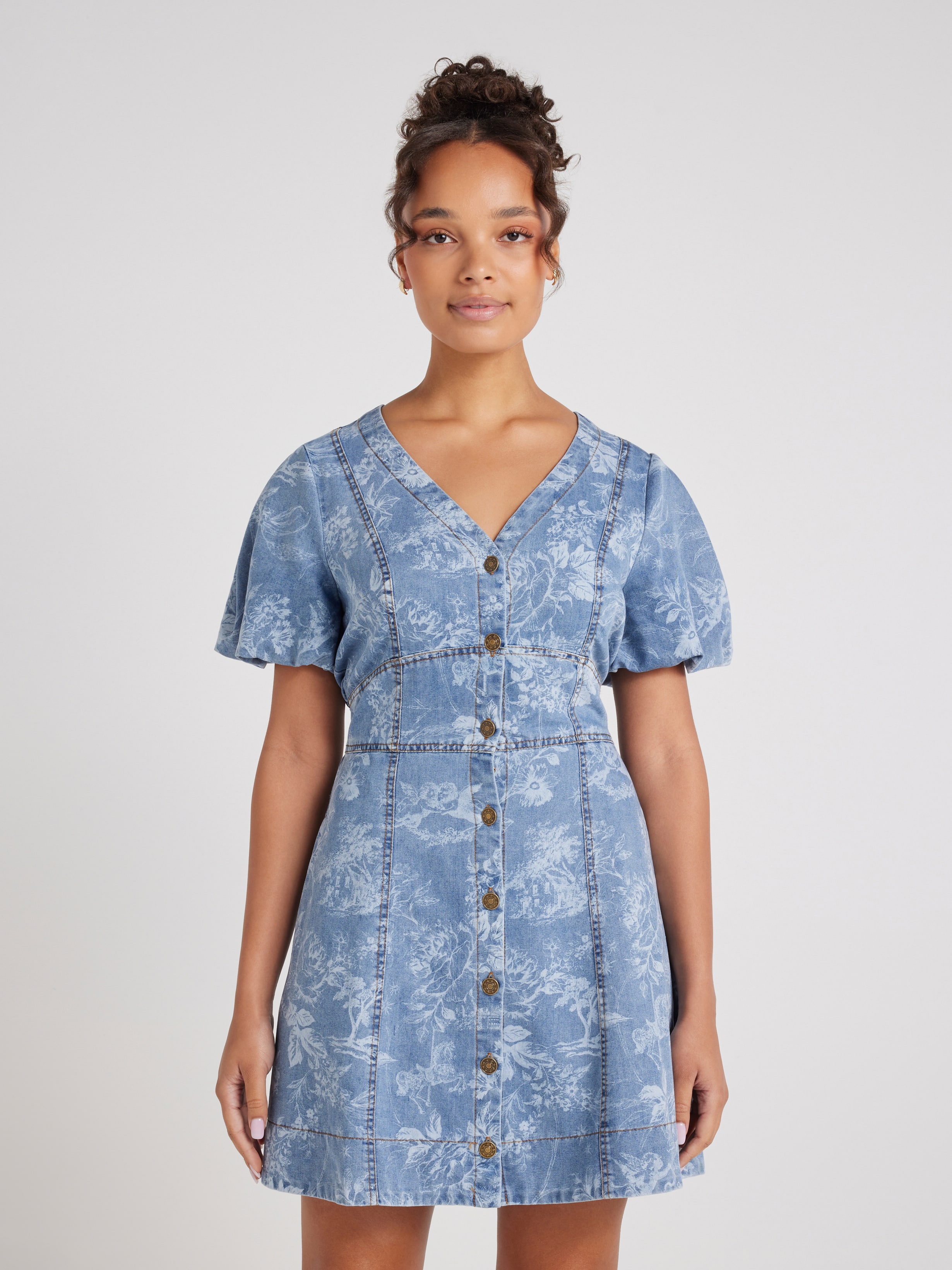 Ellis Denim Mini Dress