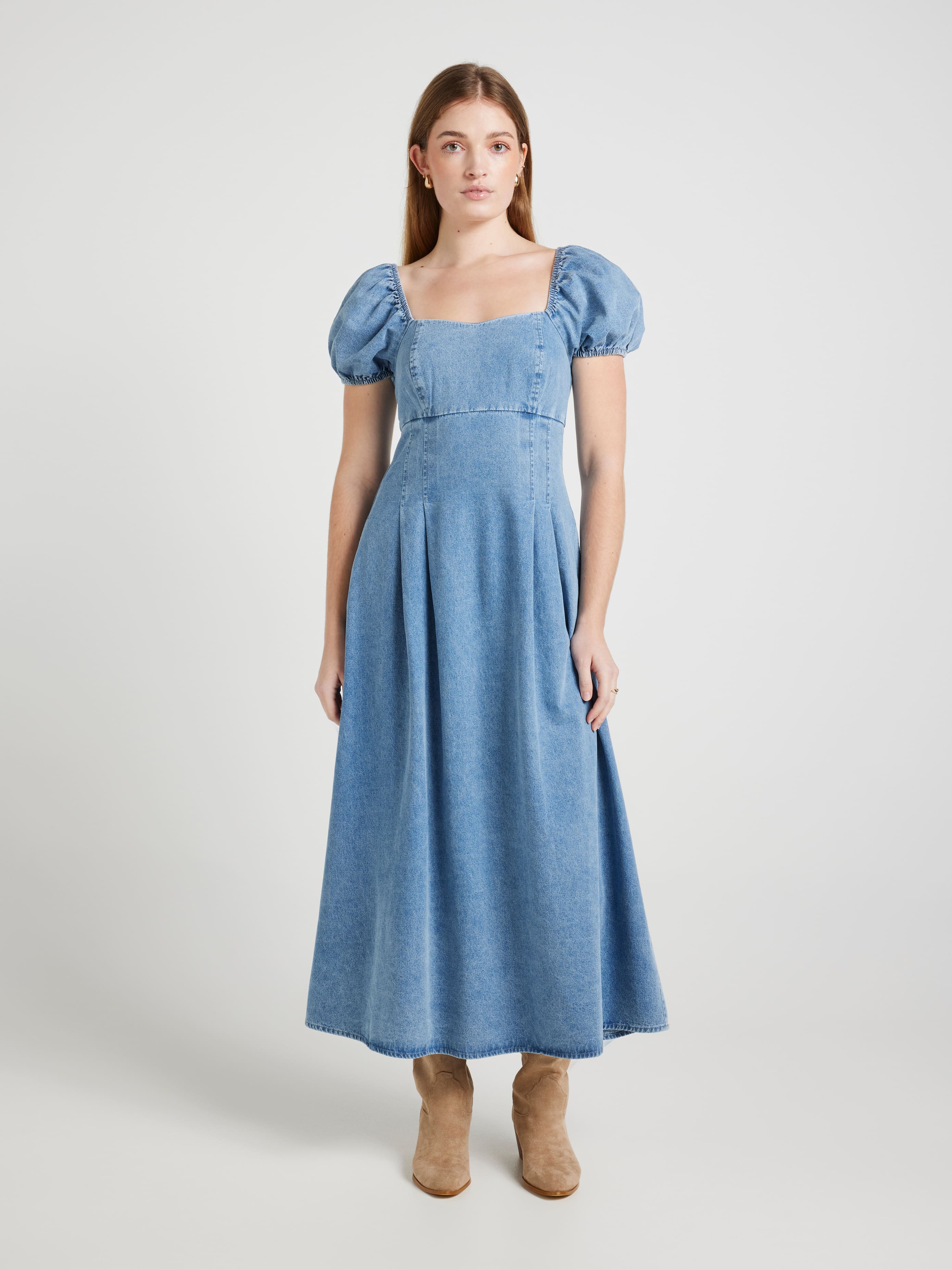 Dahlia Pslv Denim Midi Dress