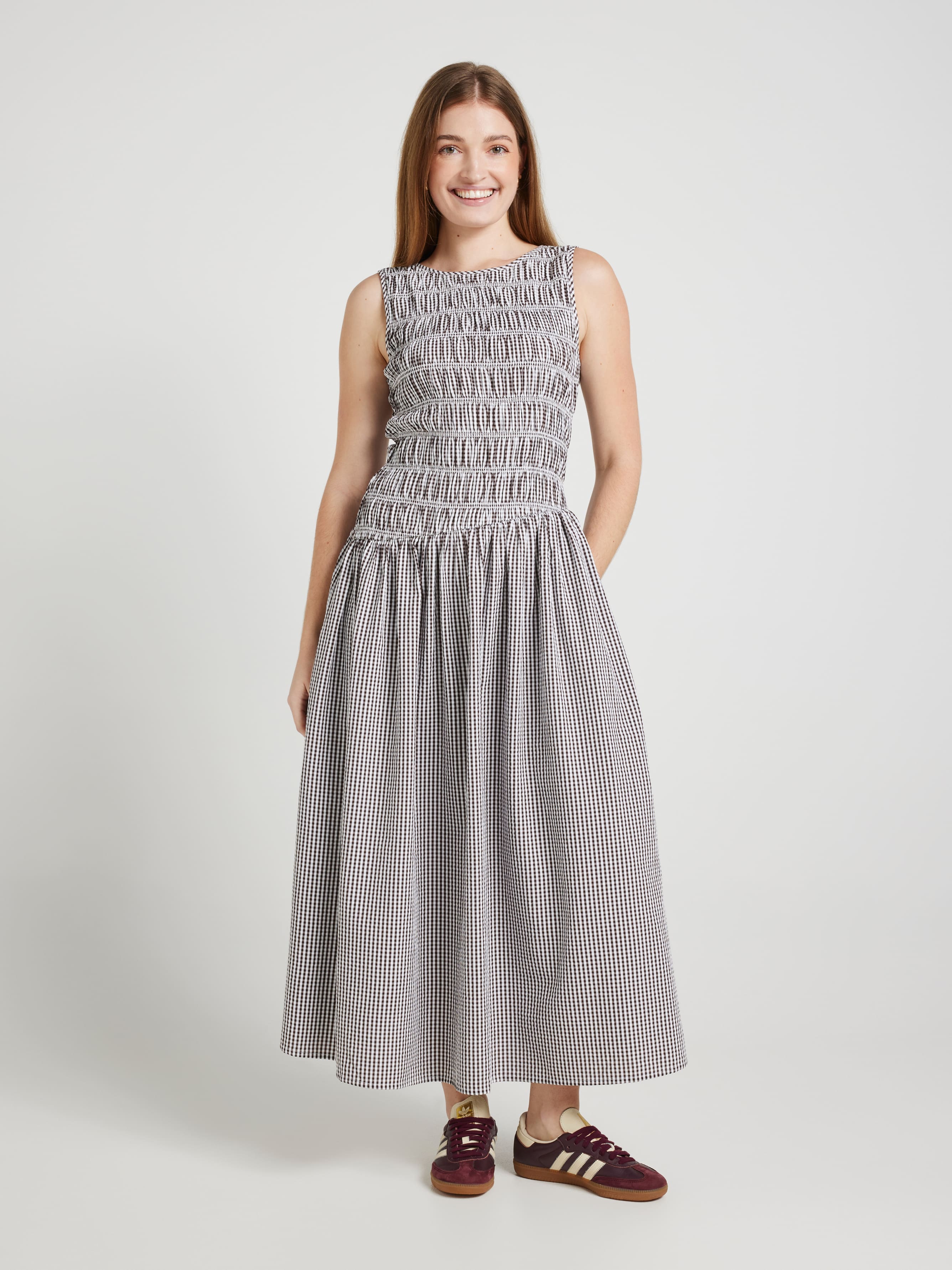 Giselle Rouched Midi Dress