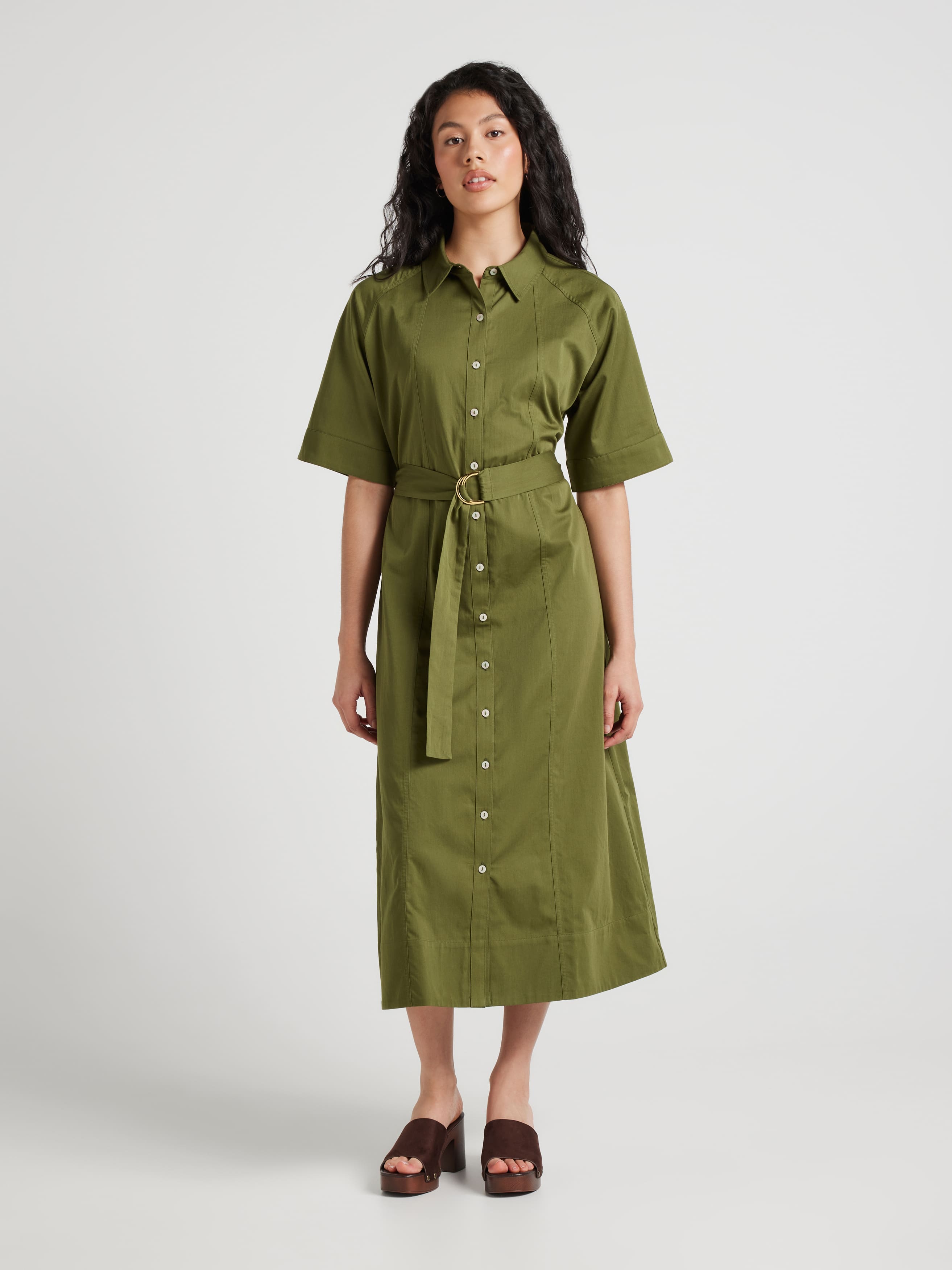 Mara Raglan Shirt Midi