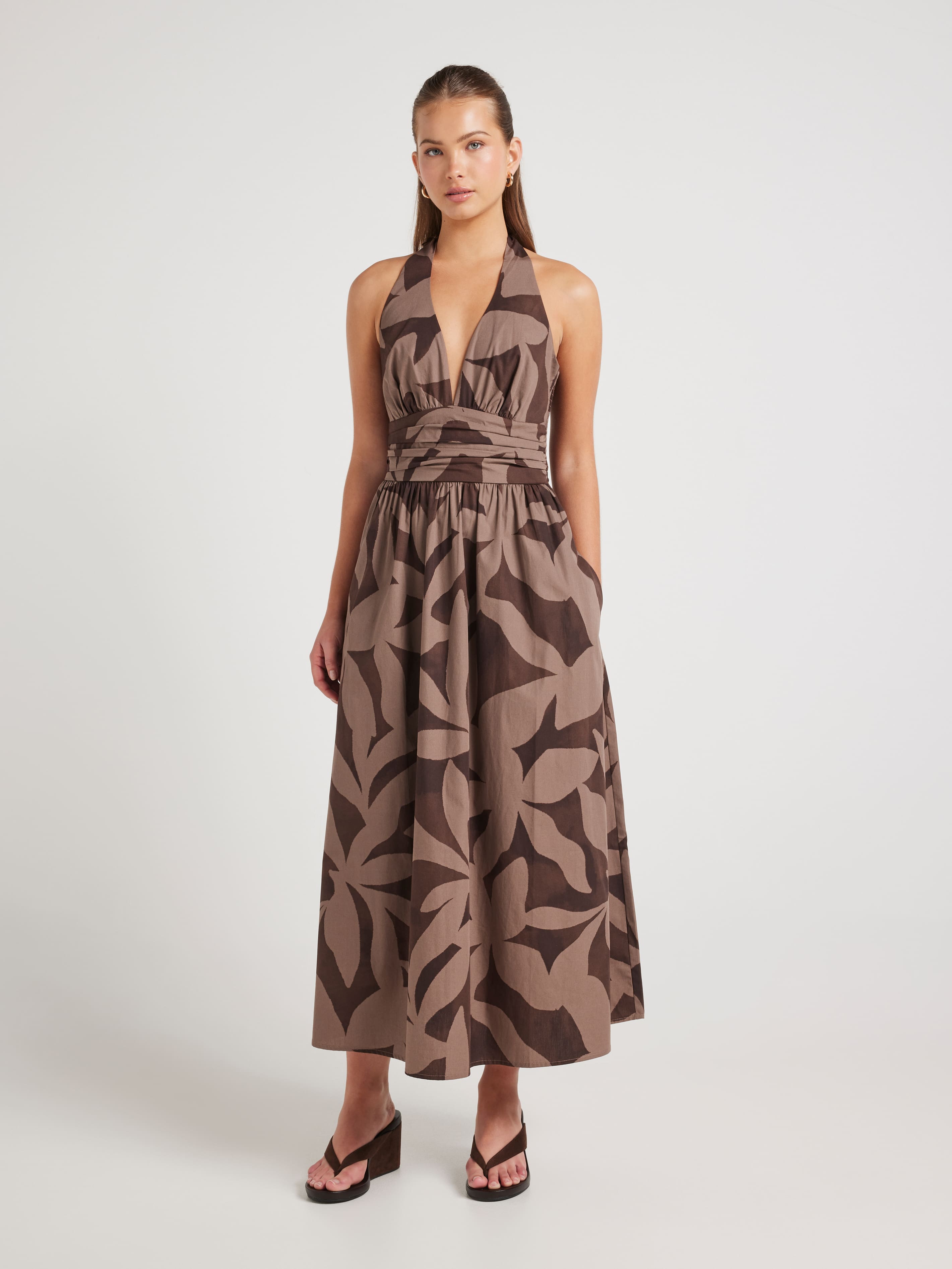 The Harriet Halter Midi Dress