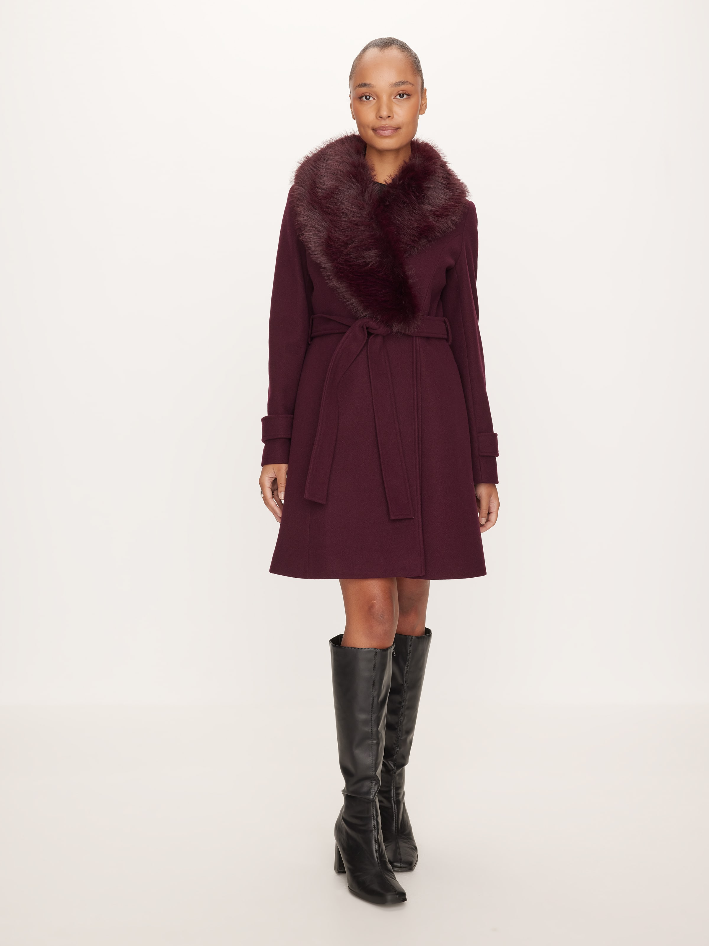 Aurora Fur Collar Coat