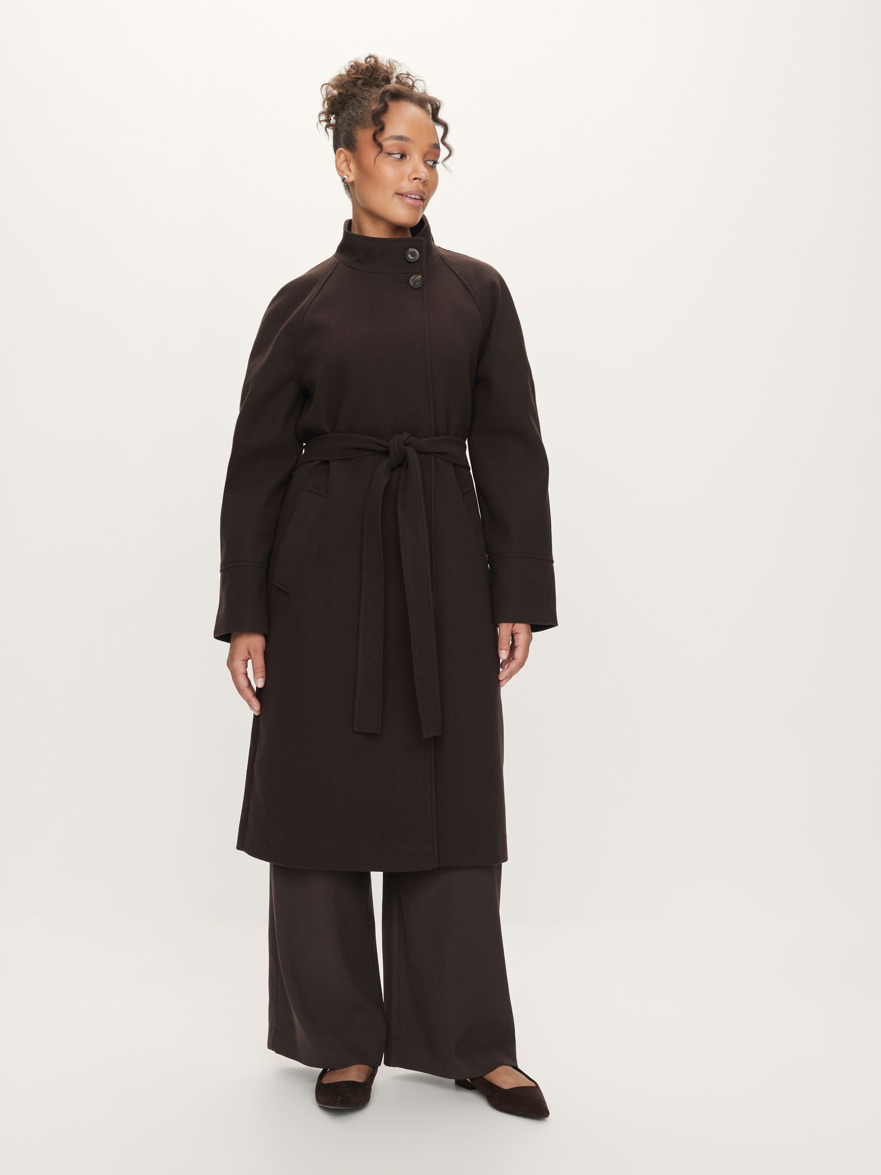 Dusk Funnel Neck Coat