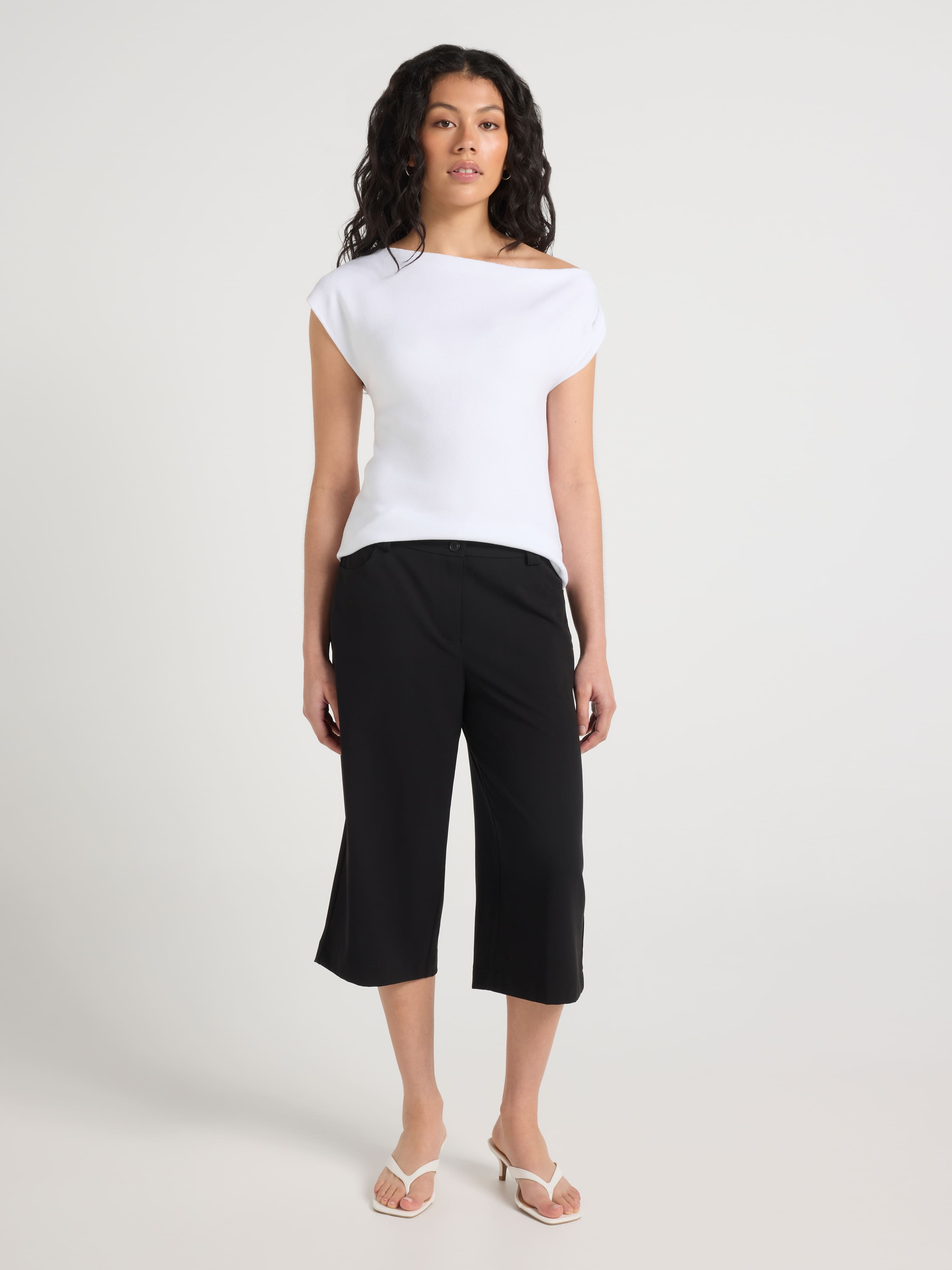Charlotte Rib Assymmetric Top