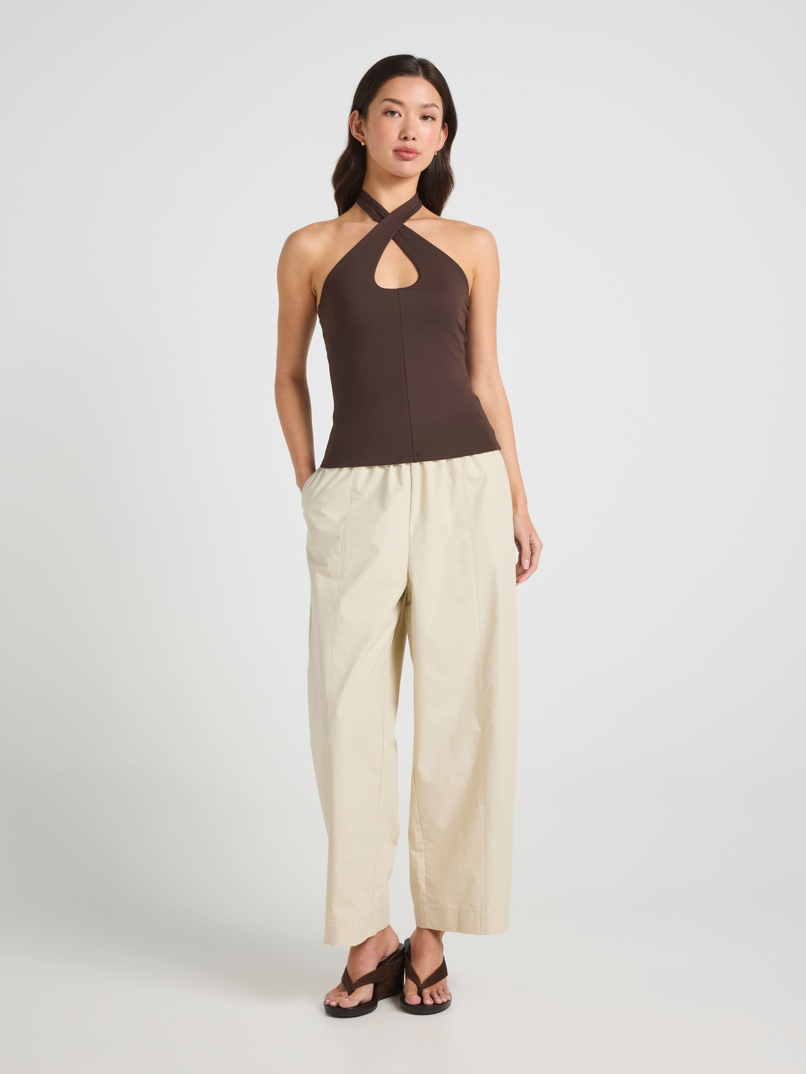 Crossover Halter Top