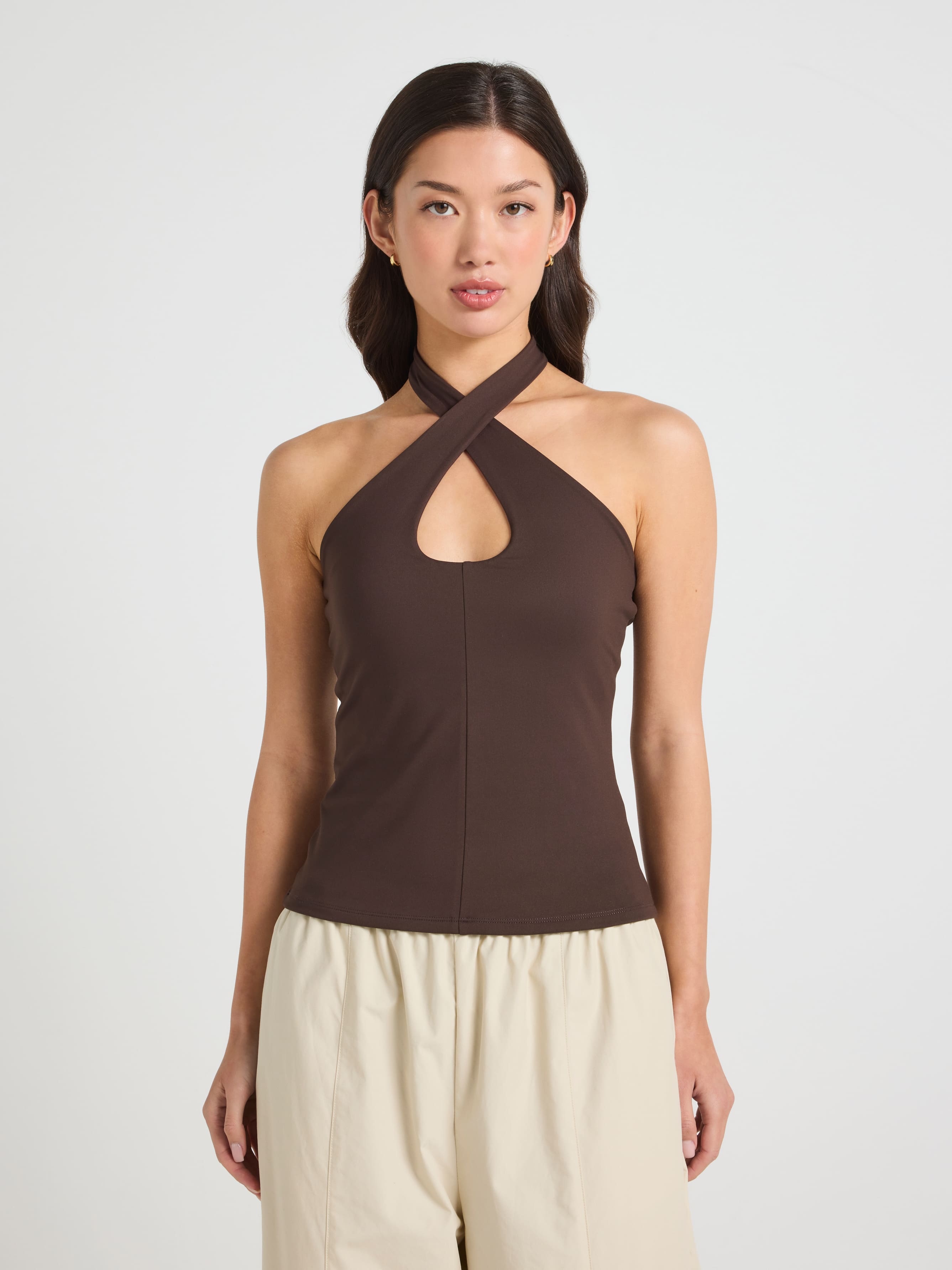 Crossover Halter Top
