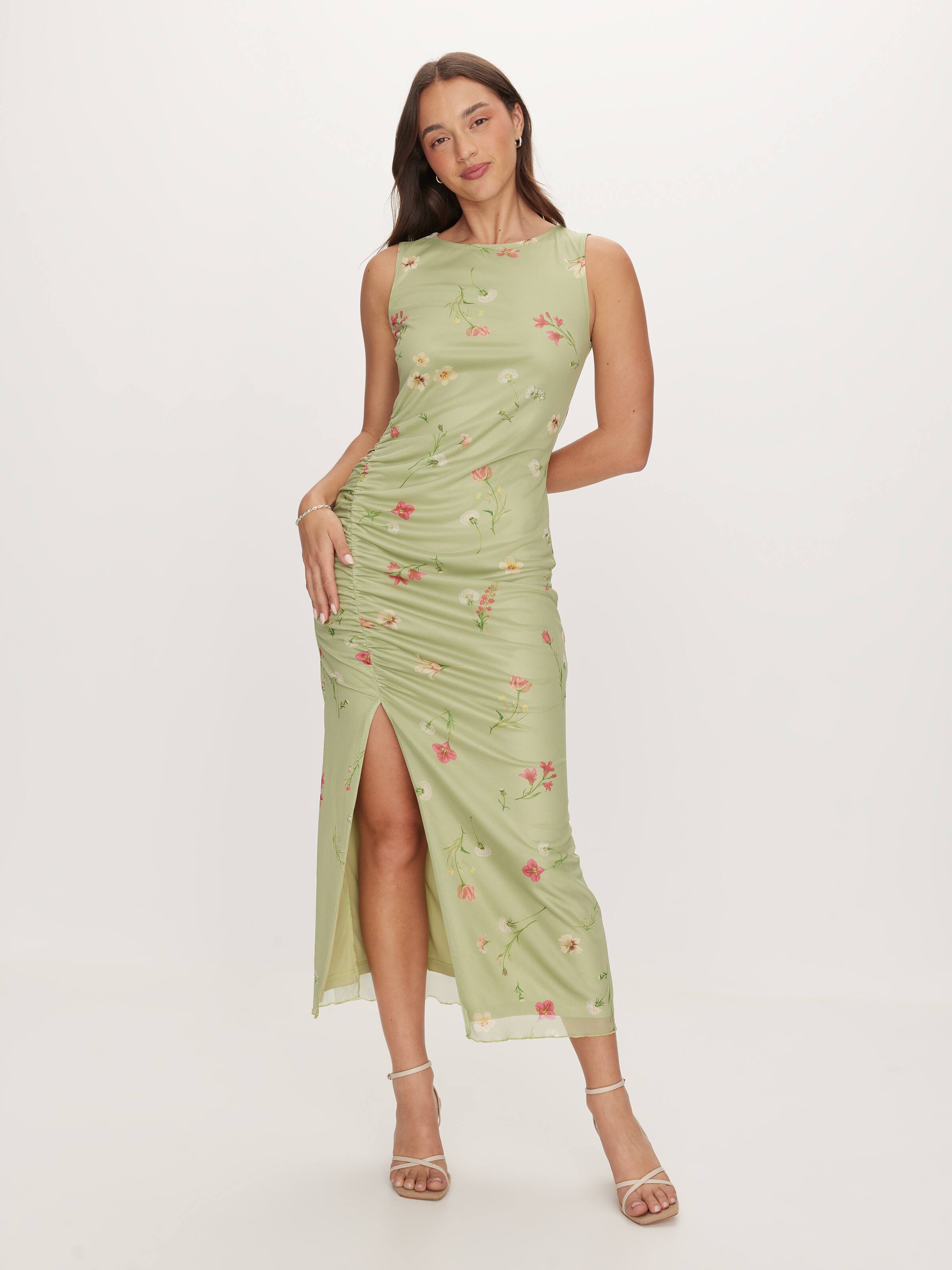 Ellie Mesh Midi Dress