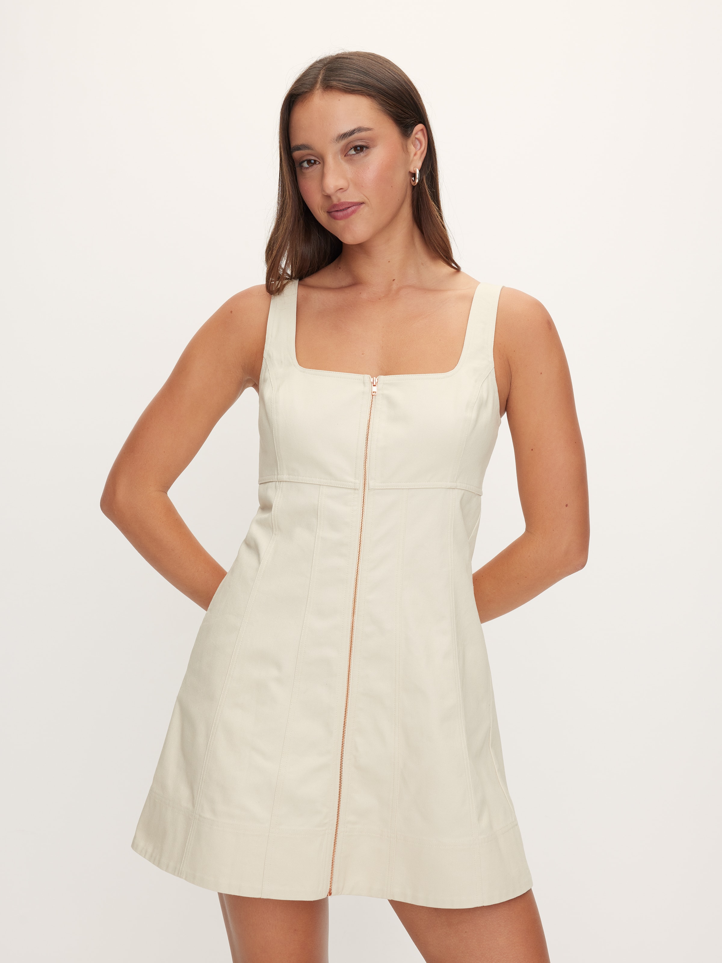 Willow Zip Through Mini Dress