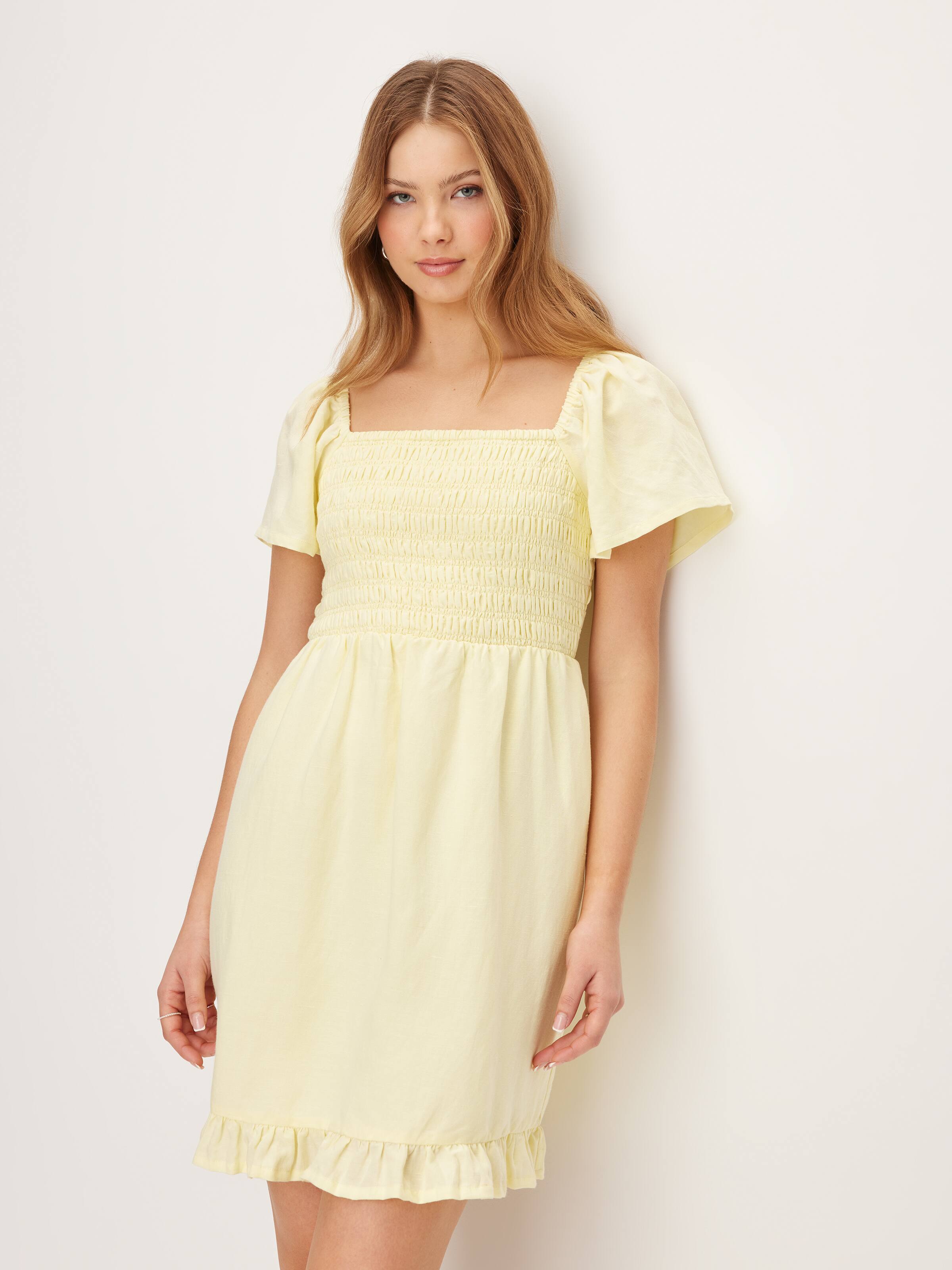 Miranda Shirred Mini Dress