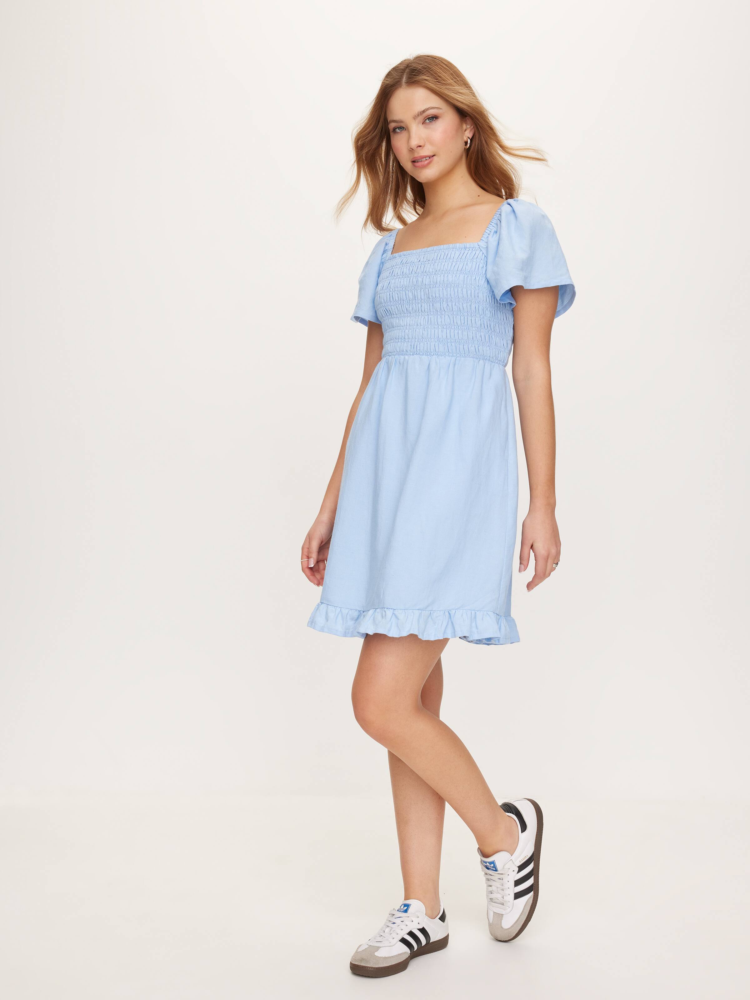 Miranda Shirred Mini Dress